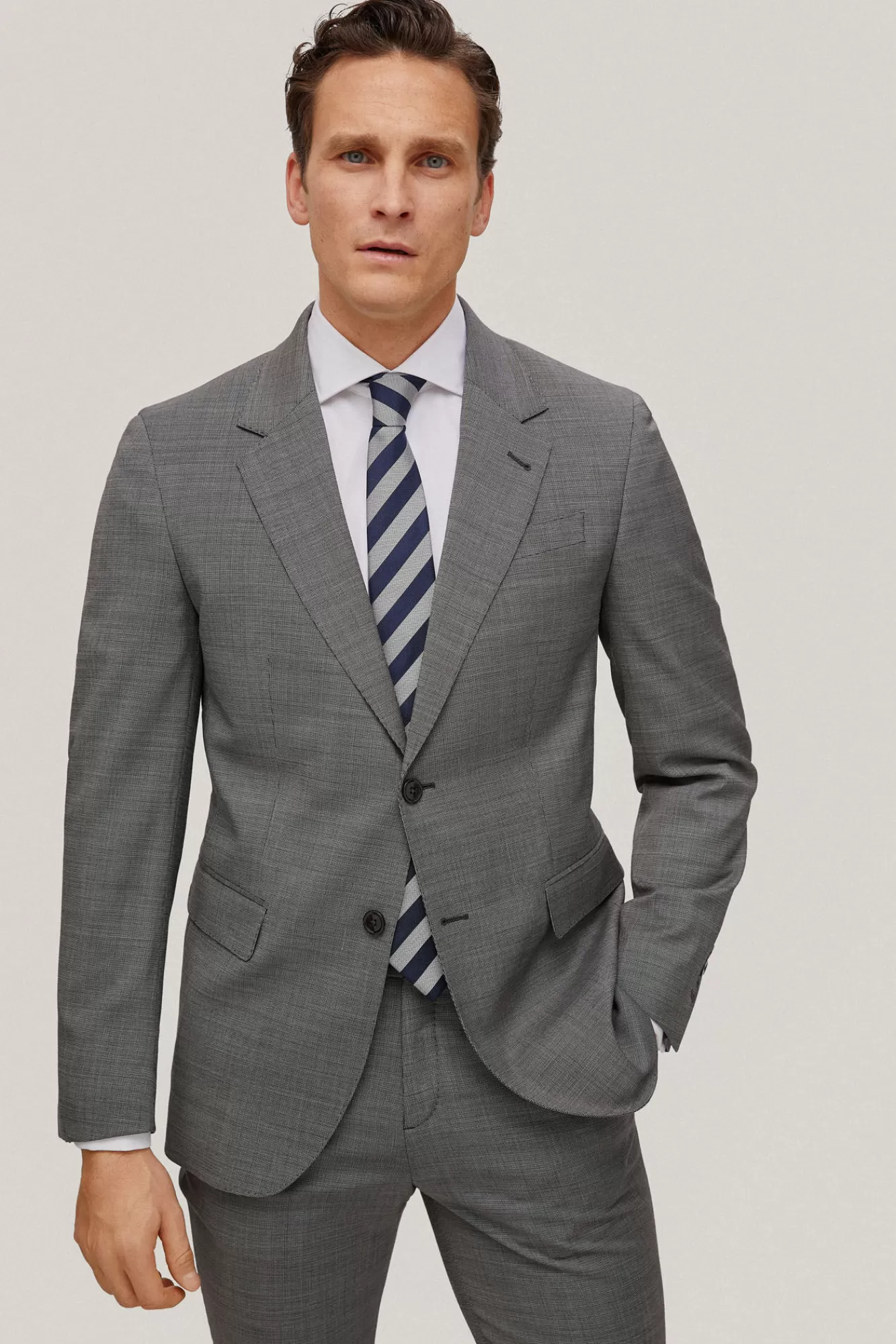 Shop Pedro del Hierro Americana Gris Bi-Stretch Grey