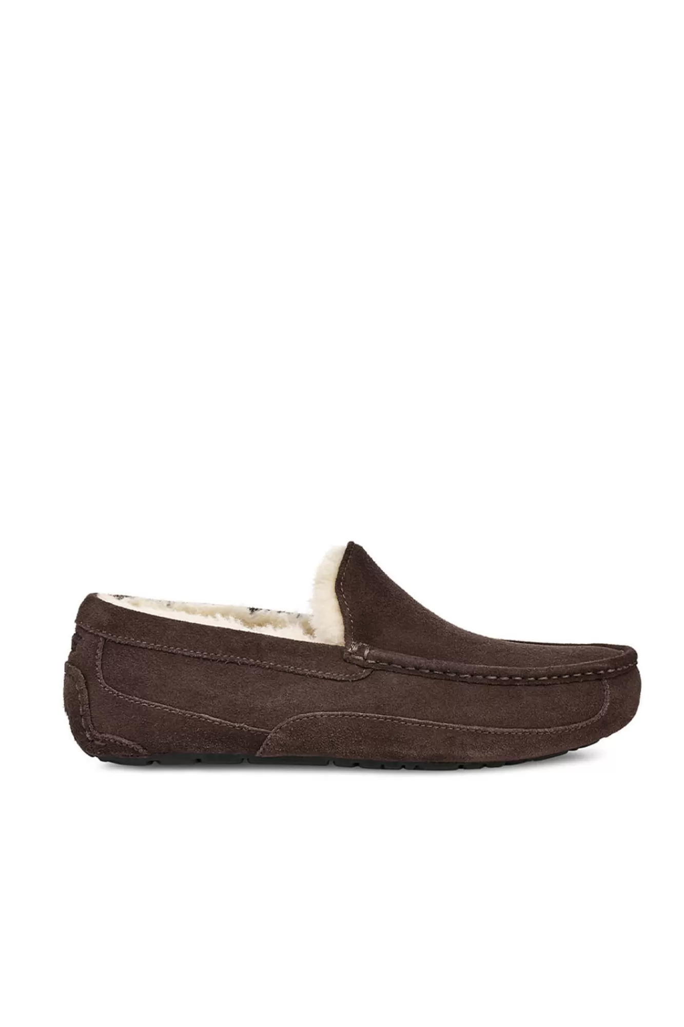 Cheap Ugg Ascot Suede Loafer Style Slipper. Brand Dark Brown