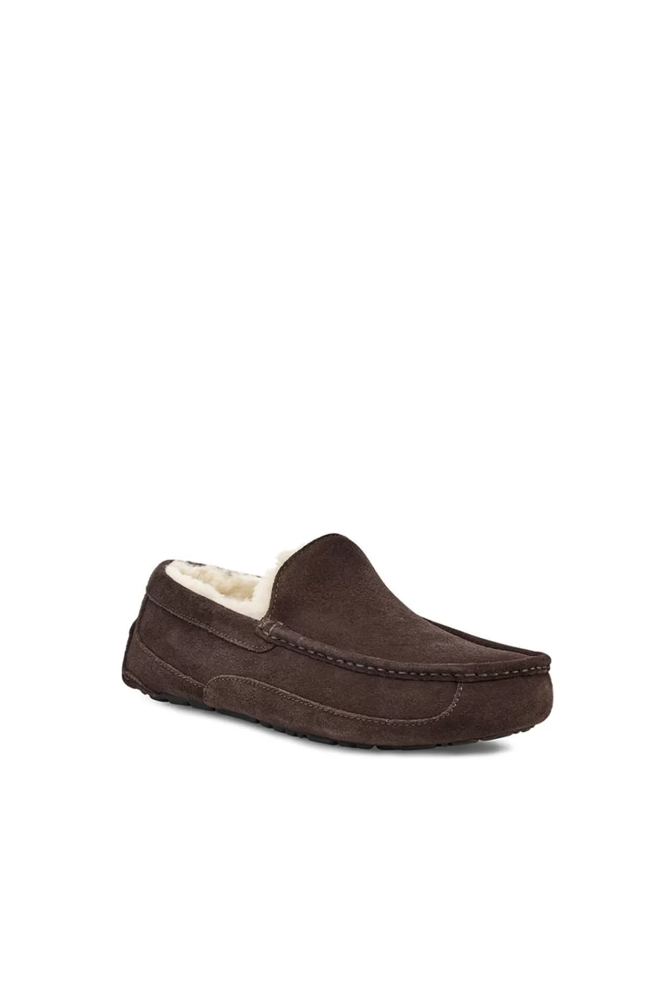 Cheap Ugg Ascot Suede Loafer Style Slipper. Brand Dark Brown