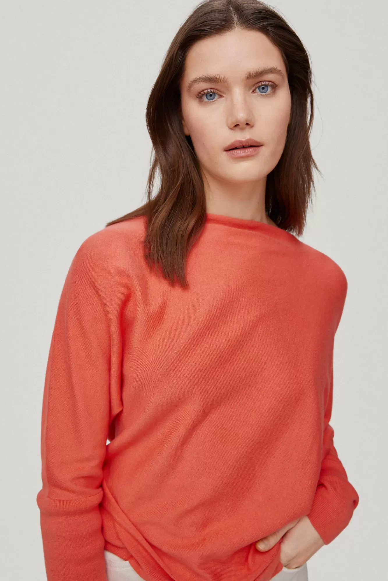 New Pedro del Hierro Asymmetric Jumper Coral