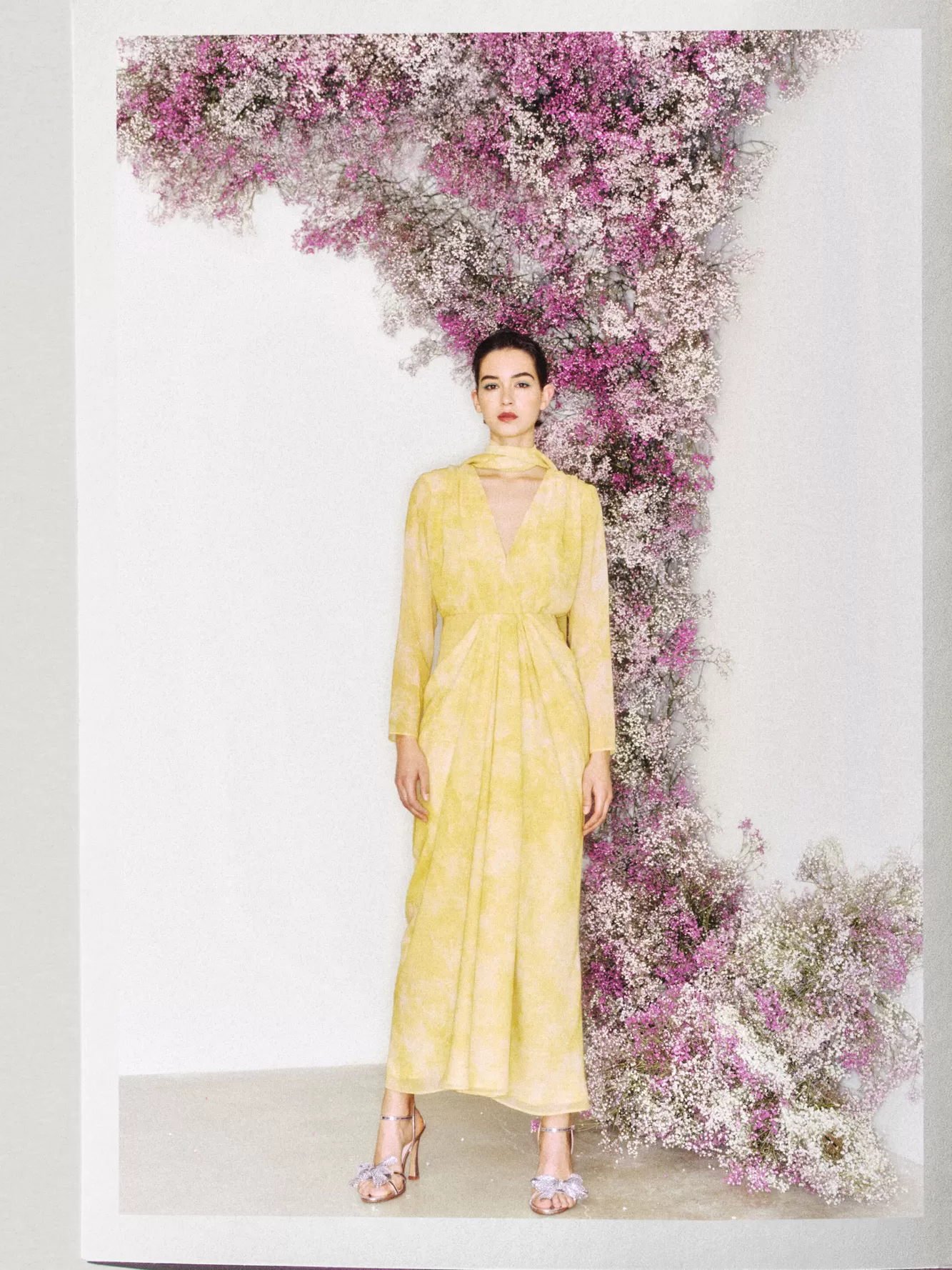 Sale TFP by Tamara Falcó Aurora Ombre Midi Dress Yellow