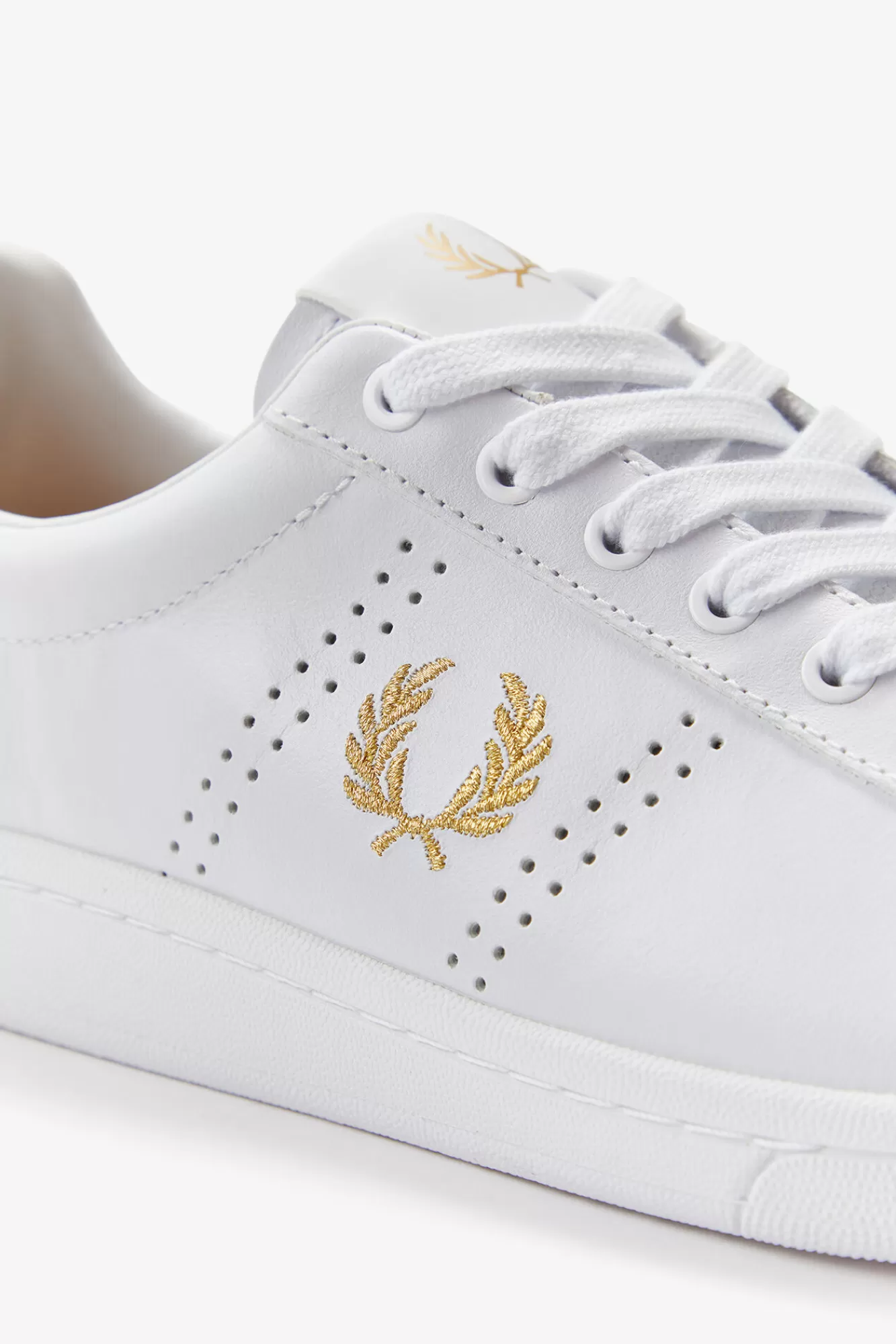 Online Fred Perry B721 Leather Trainer White