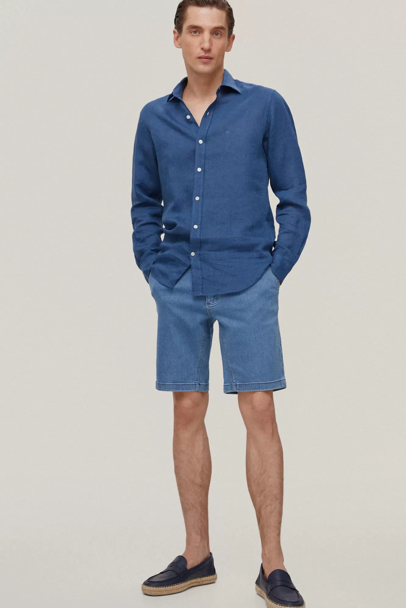 Store Pedro del Hierro Bermuda Vaquera Modelo Chino Blue