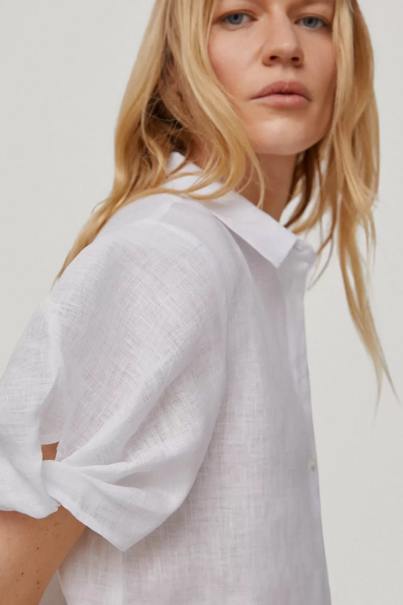 Outlet Pedro del Hierro Blouse With Cuff Details White