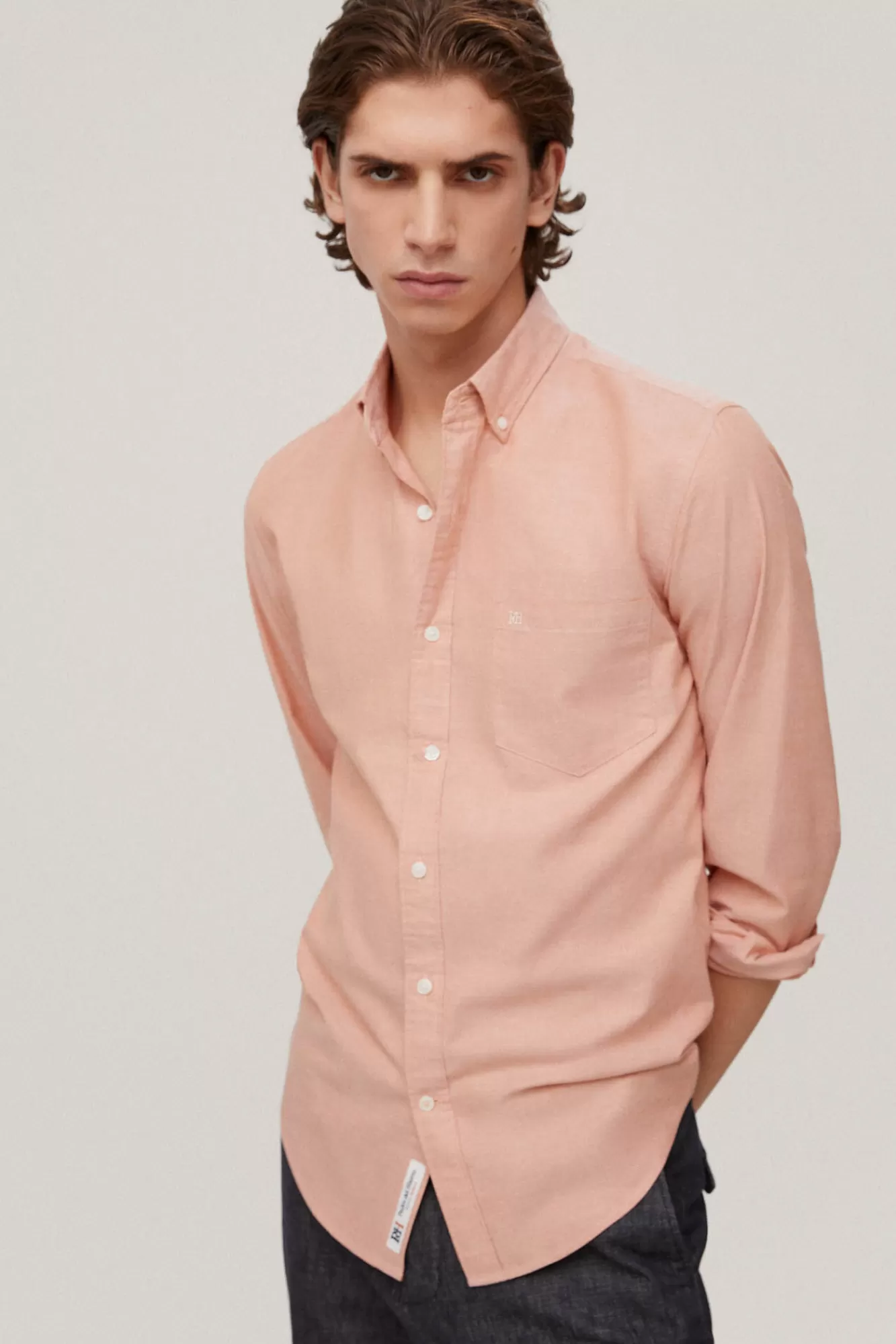 Flash Sale Pedro del Hierro Camisa Iconic Oxford Lisa Orange