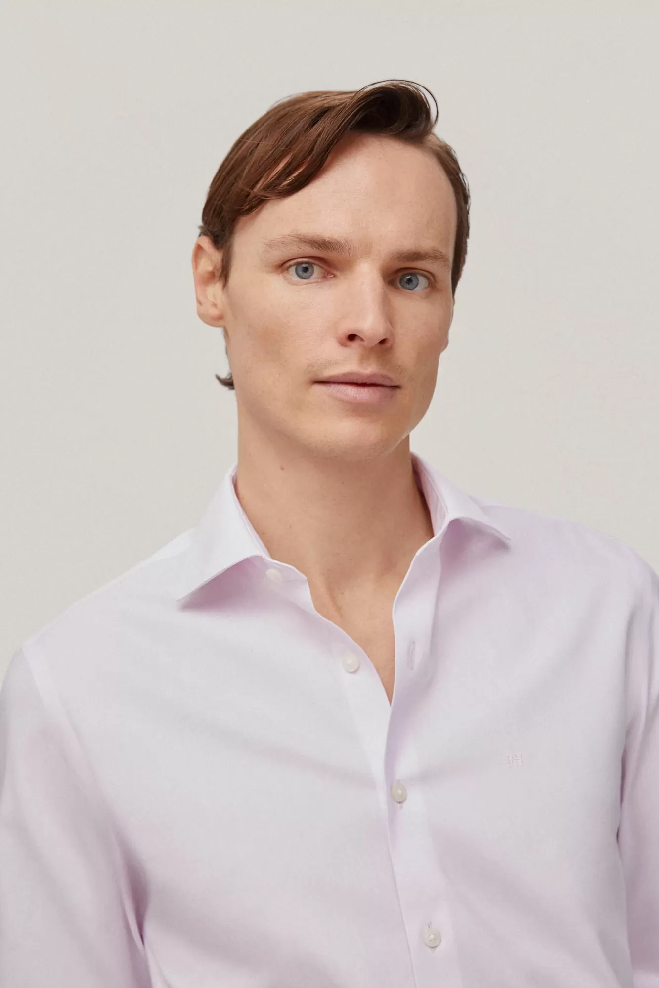 Store Pedro del Hierro Camisa Vestir Pinpoint Liso Non Iron + Antimanchas Pink