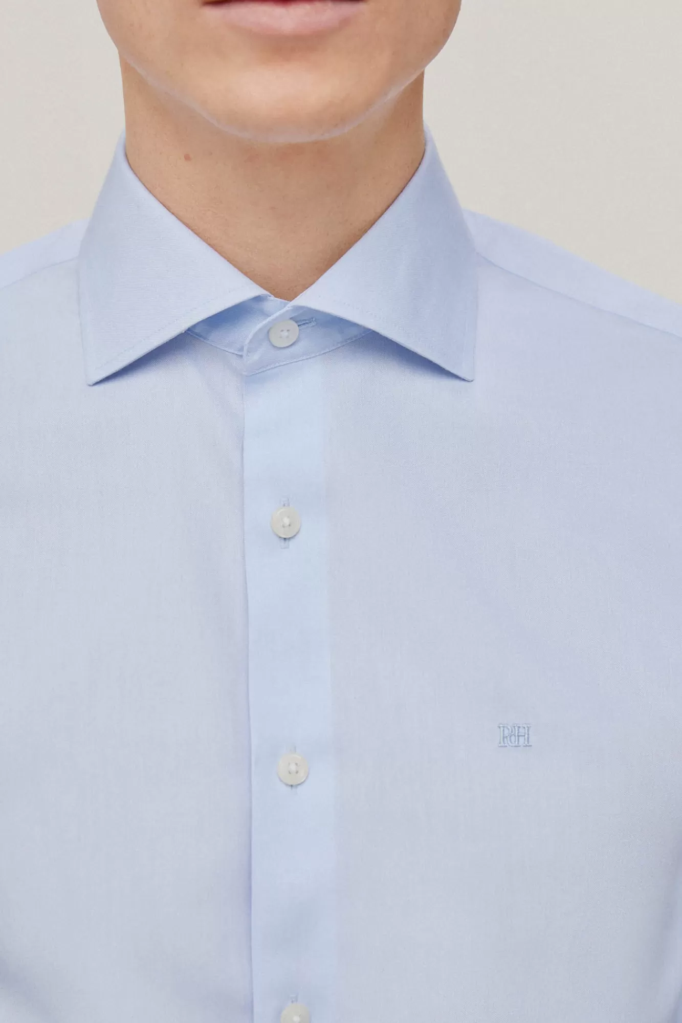 Best Pedro del Hierro Camisa Vestir Pinpoint Liso Non Iron + Antimanchas Blue