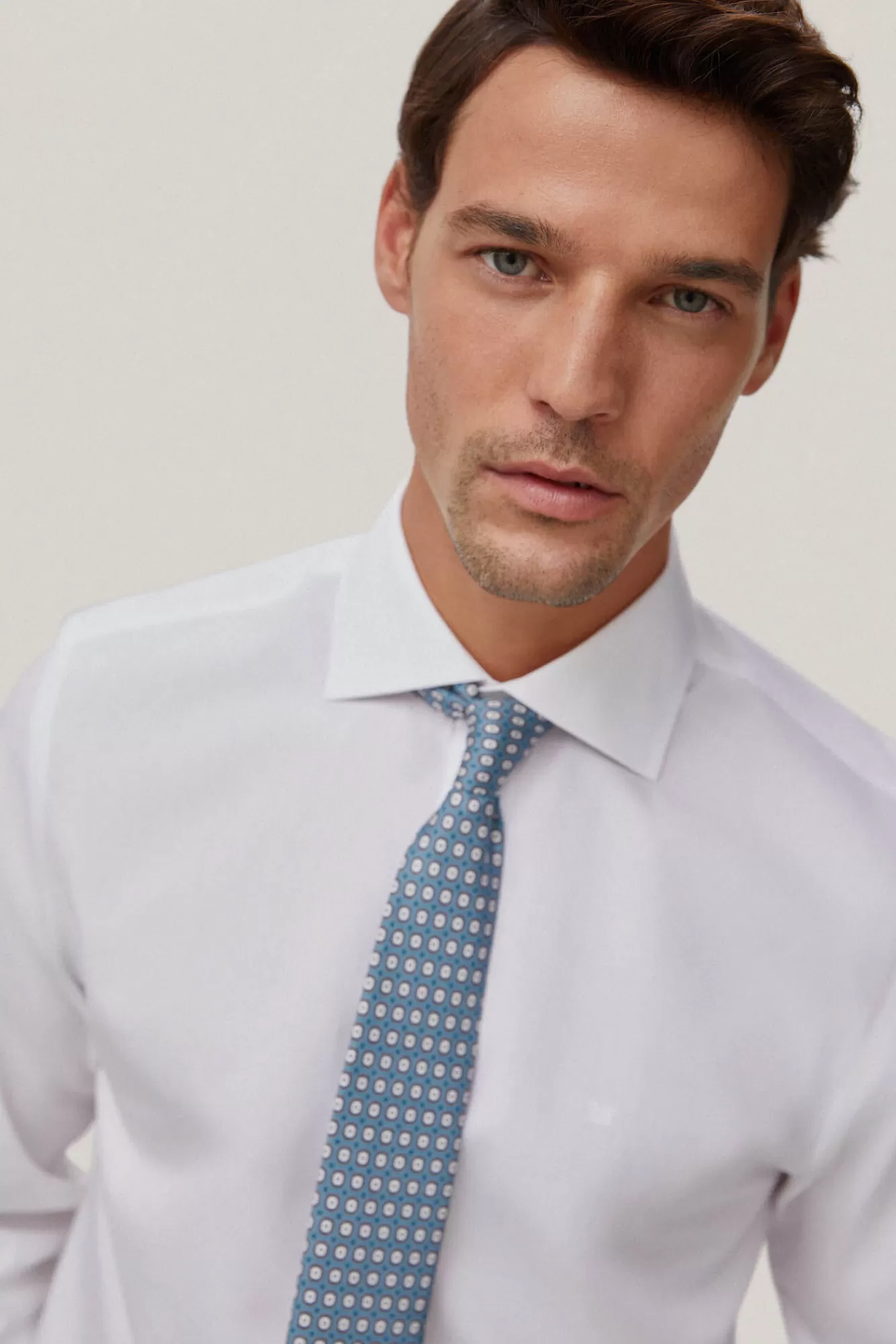 Clearance Pedro del Hierro Camisa Vestir Popelin Liso Non Iron + Antimanchas White