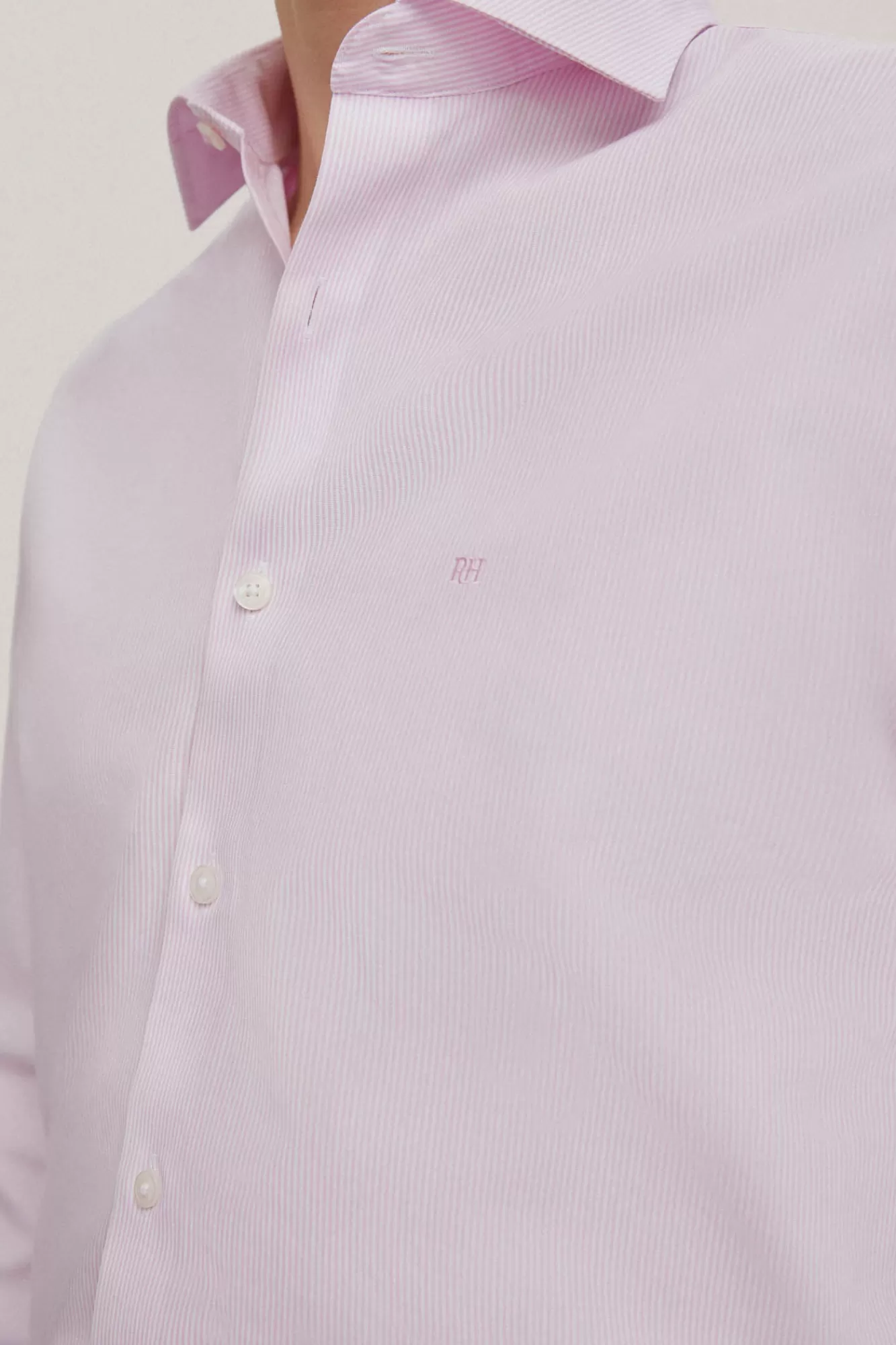 Shop Pedro del Hierro Camisa Vestir Raya Fina Non Iron + Antimanchas Pink