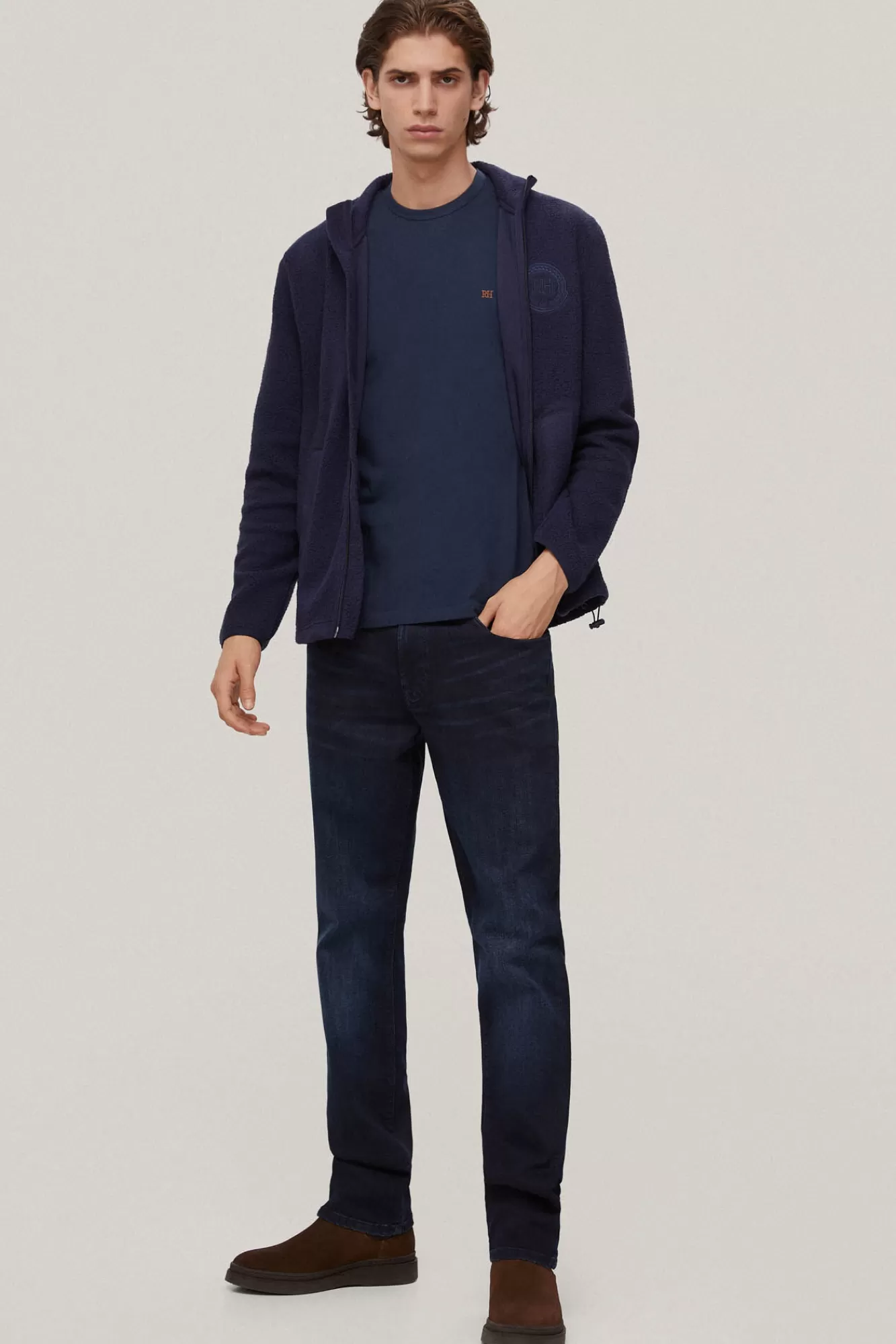 Shop Pedro del Hierro Camiseta Basica Blue