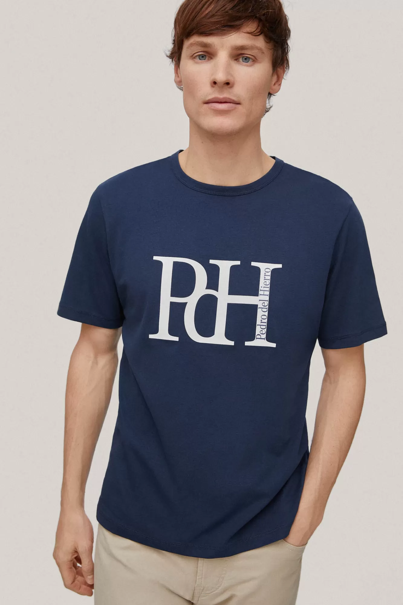 Cheap Pedro del Hierro Camiseta Big Logo Blue