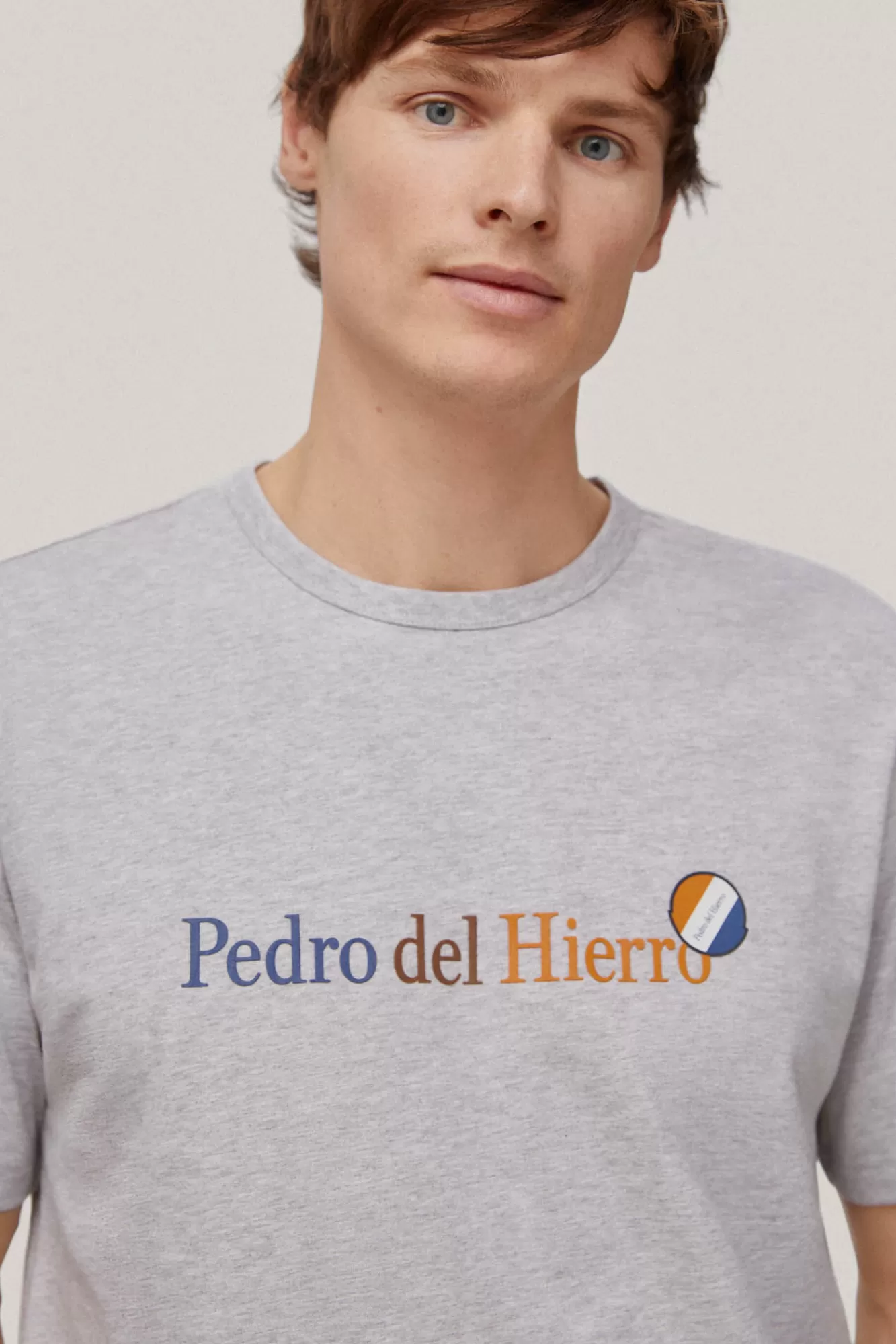 Flash Sale Pedro del Hierro Camiseta Big Logo Grey