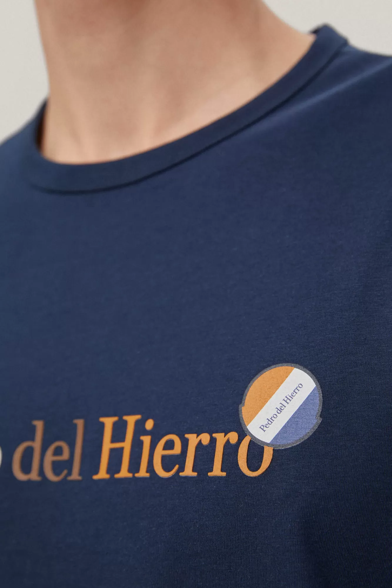 Clearance Pedro del Hierro Camiseta Big Logo Blue