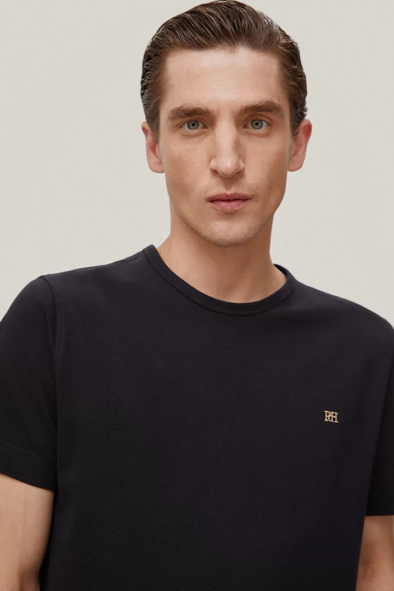 New Pedro del Hierro Camiseta Pique Black