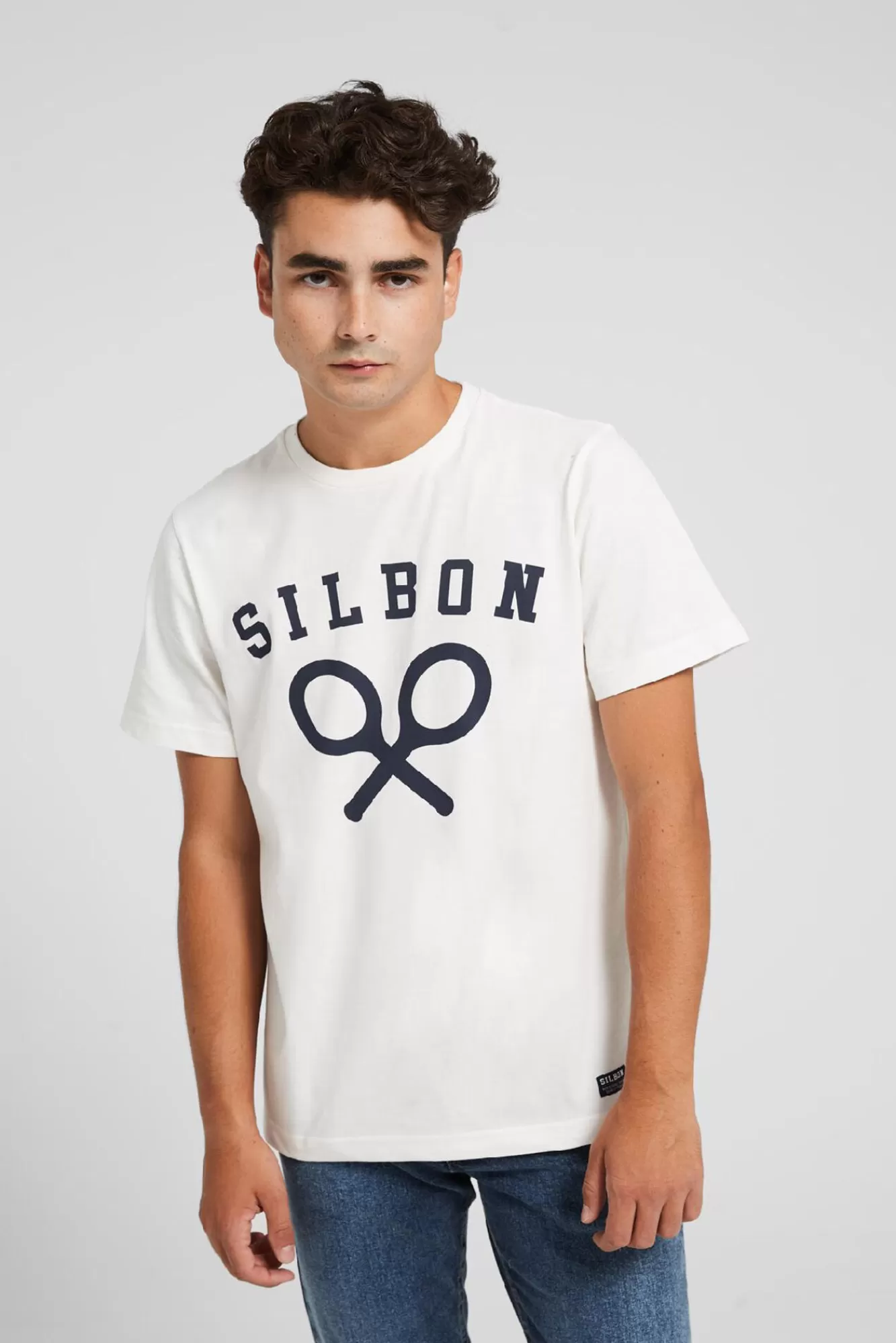 Shop Silbon Camiseta Raquetas Corporativas Blanca White