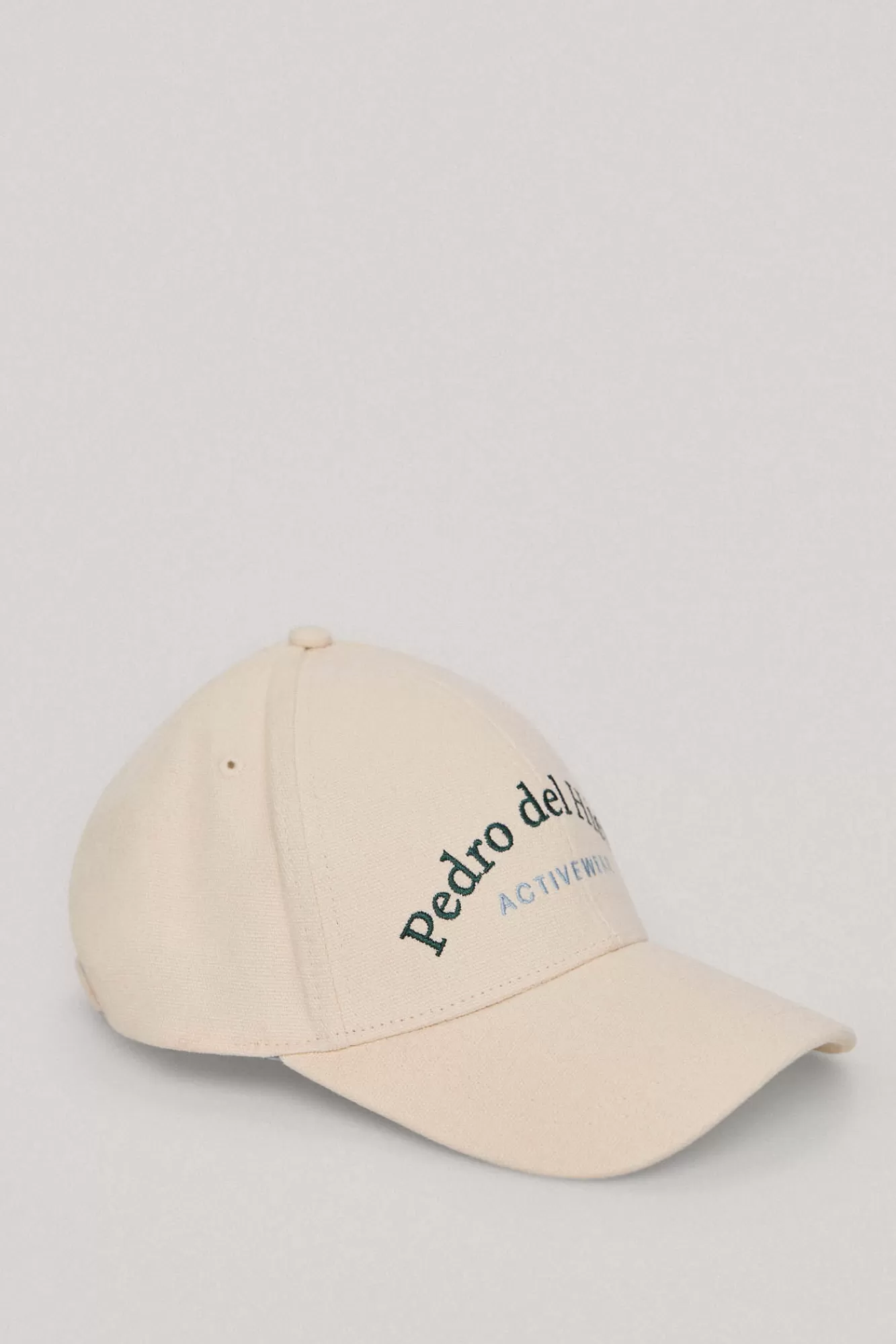 New Pedro del Hierro Canvas Cap With Embroidered Logo Beige