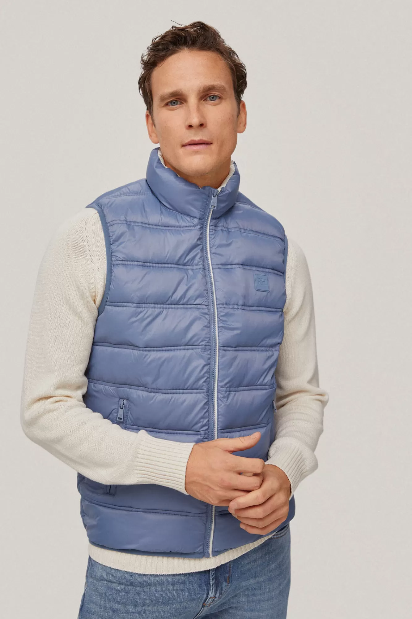 Fashion Pedro del Hierro Chaleco Ultraliger Impermeable Blue