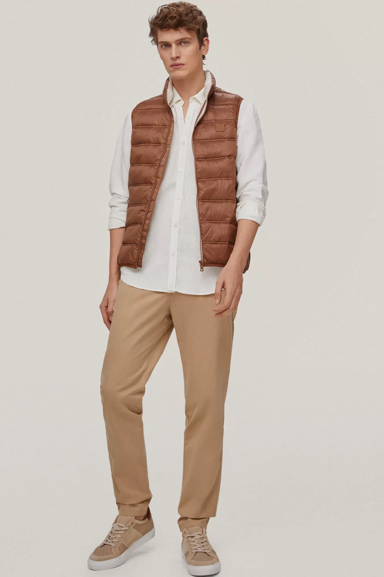 Shop Pedro del Hierro Chaleco Ultraliger Impermeable Brown