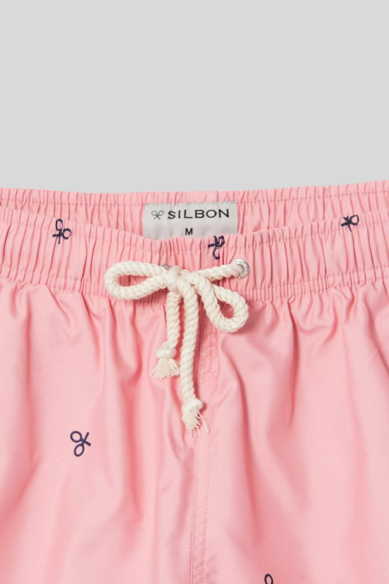 Outlet Silbon Classic Coral Swimsuit With Rackets Pink