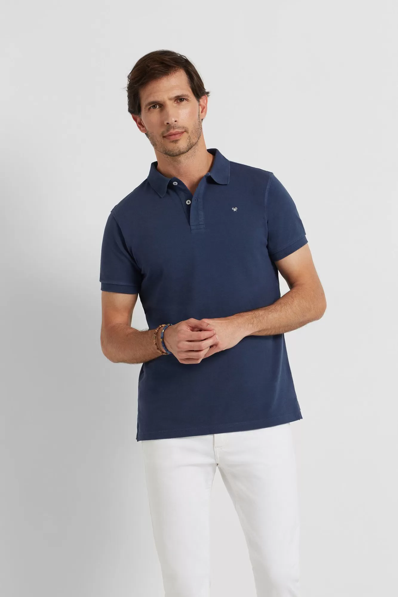 Best Silbon Classicblue Polo Shirt With Mini Racket Navy