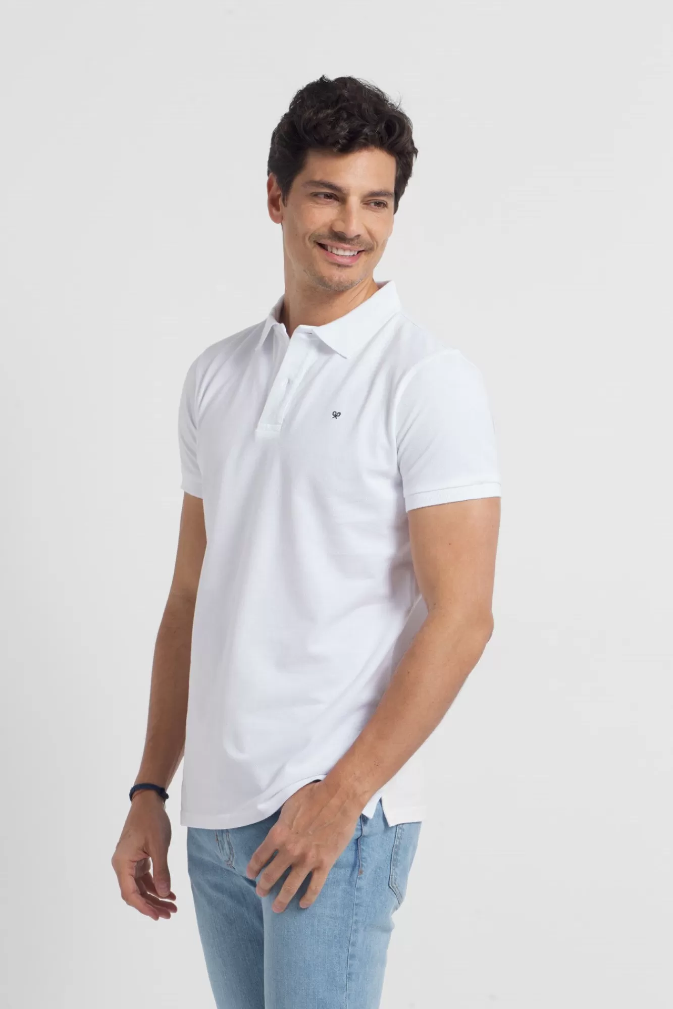 Shop Silbon Classicpolo Shirt With Mini Racket White