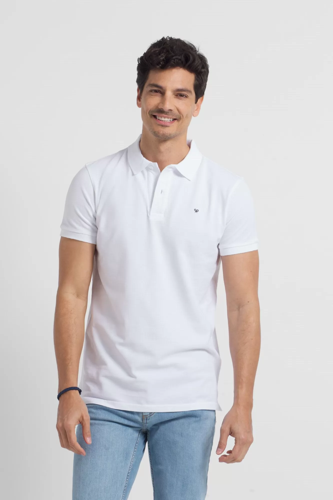 Shop Silbon Classicpolo Shirt With Mini Racket White