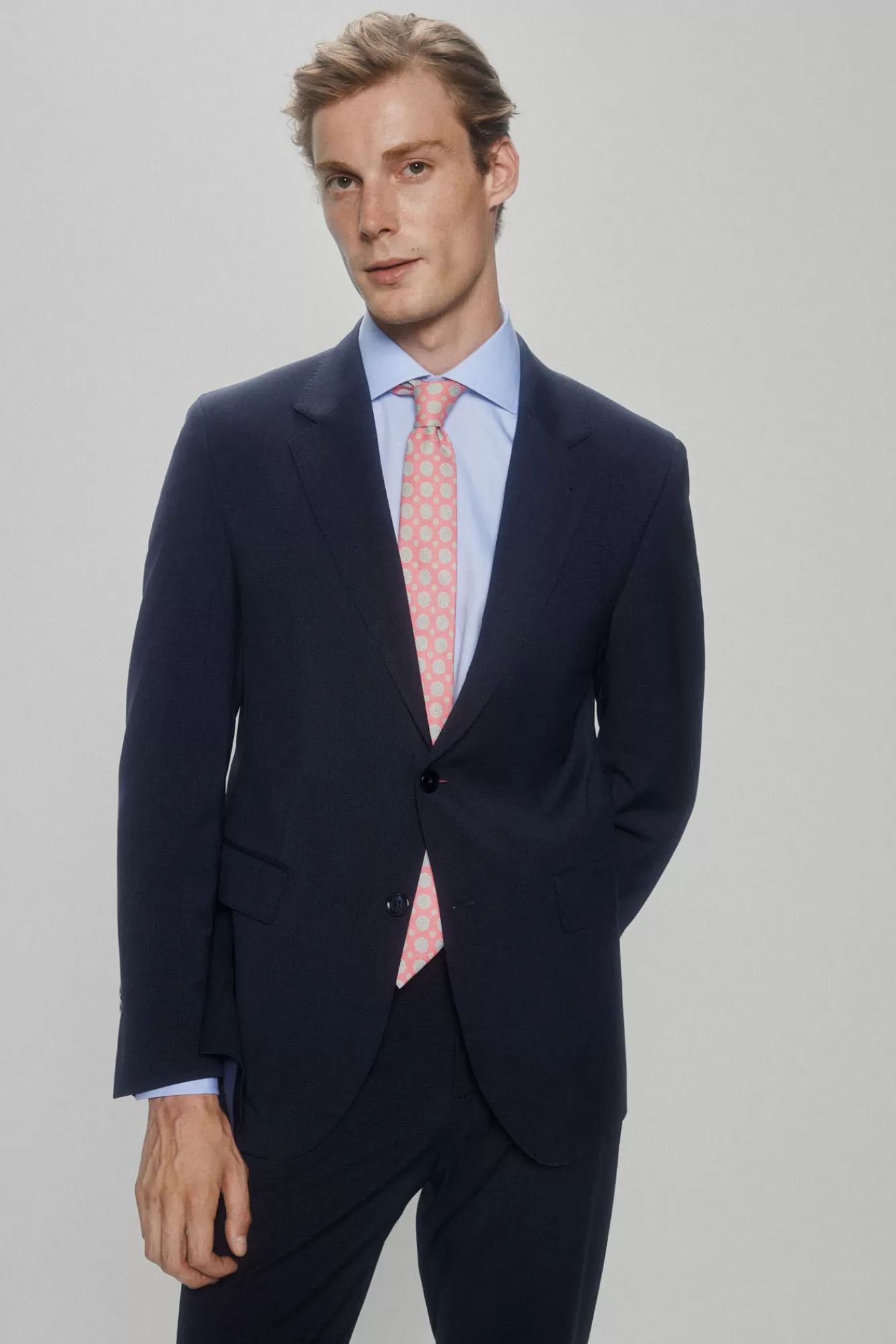 Shop Pedro del Hierro Comfort Slim Fit Suit Jacket Blue