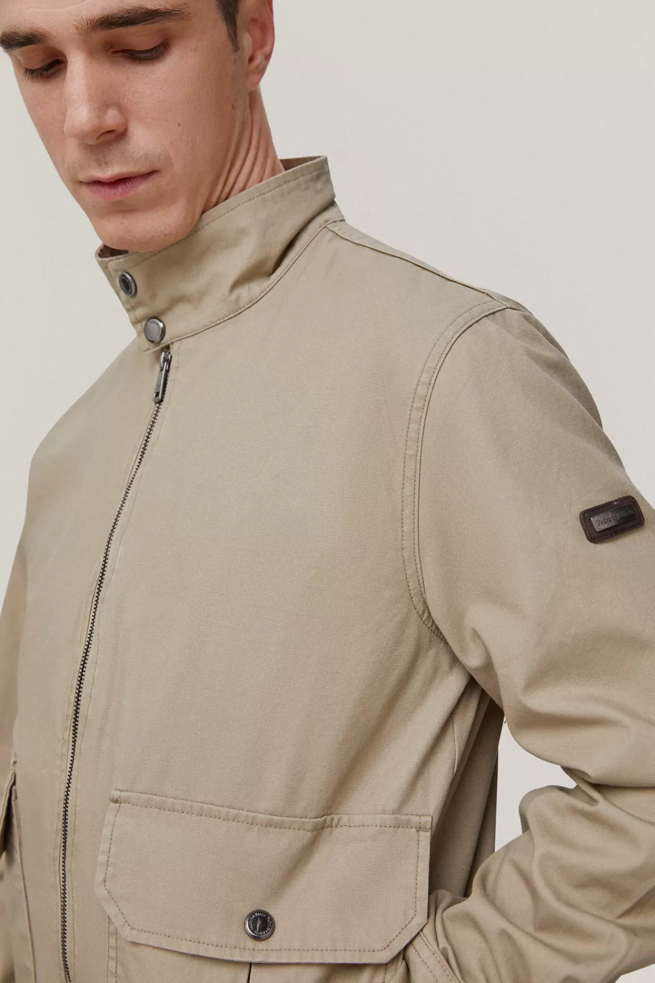 Fashion Pedro del Hierro Cotton Jacket Beige