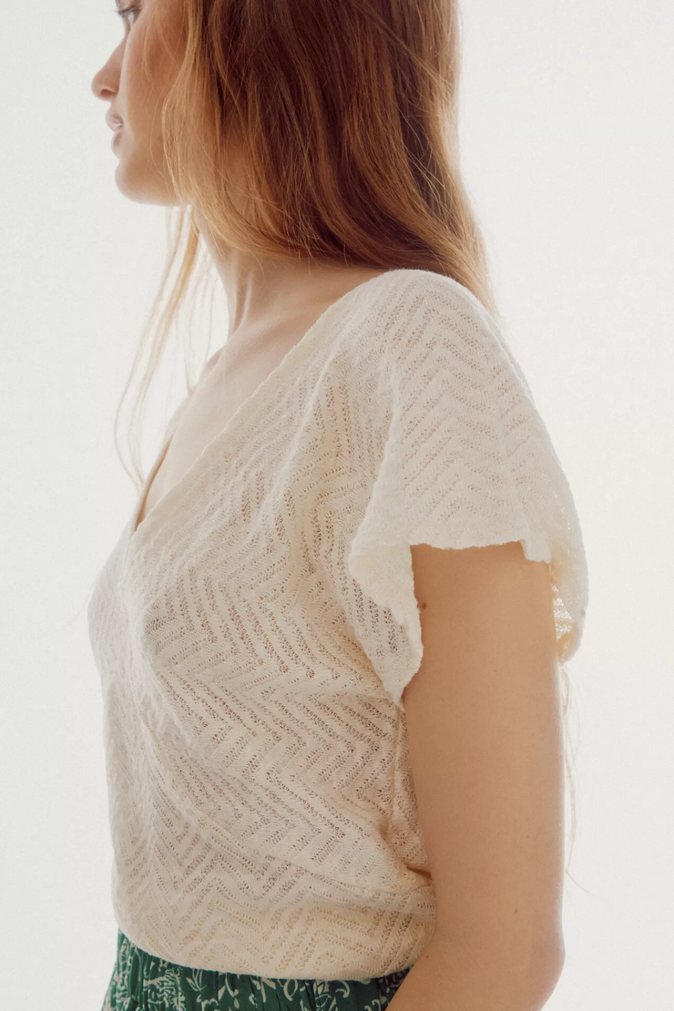 Discount Slowlove Crochet Top. Ivory