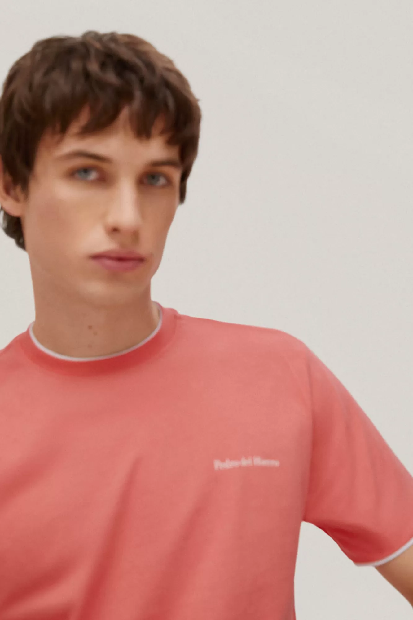 Flash Sale Pedro del Hierro Double-Collar T-Shirt Coral