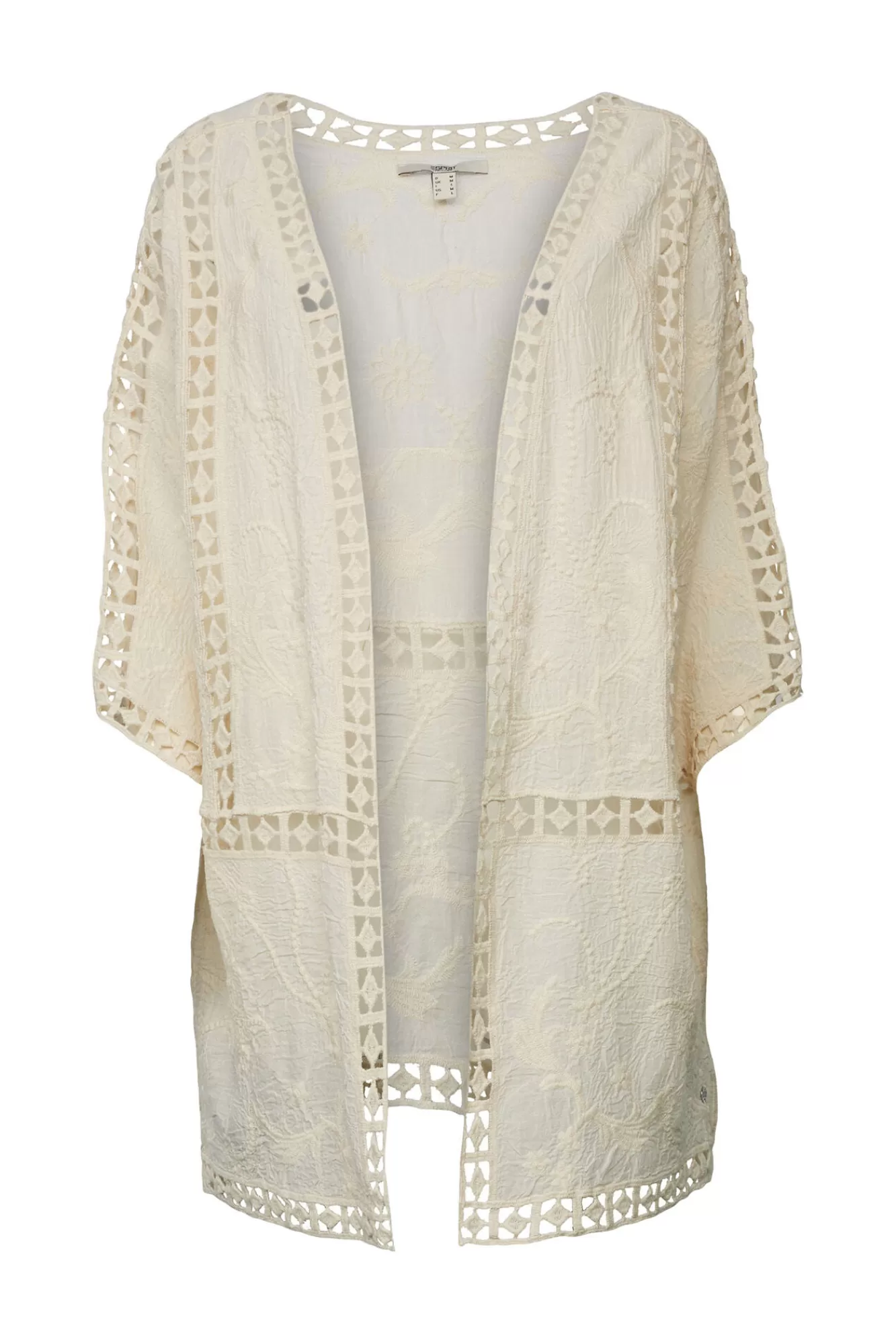 Best Esprit Embroidered Kimono With Bci Cotton Ivory