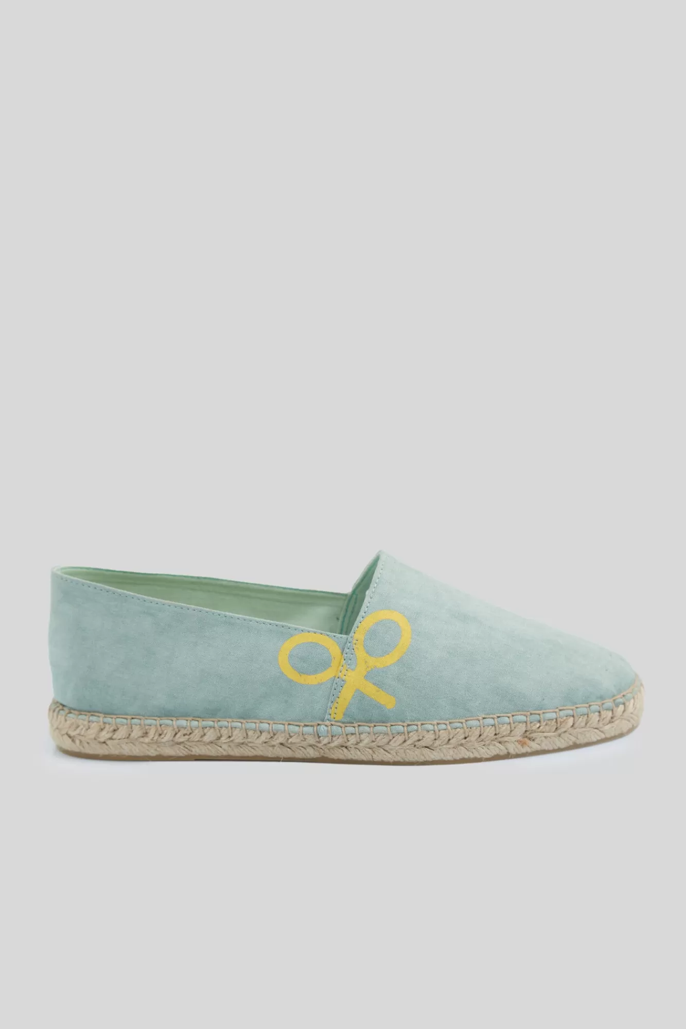 Shop Silbon Espadrille With Green Racket On The Side Kaki