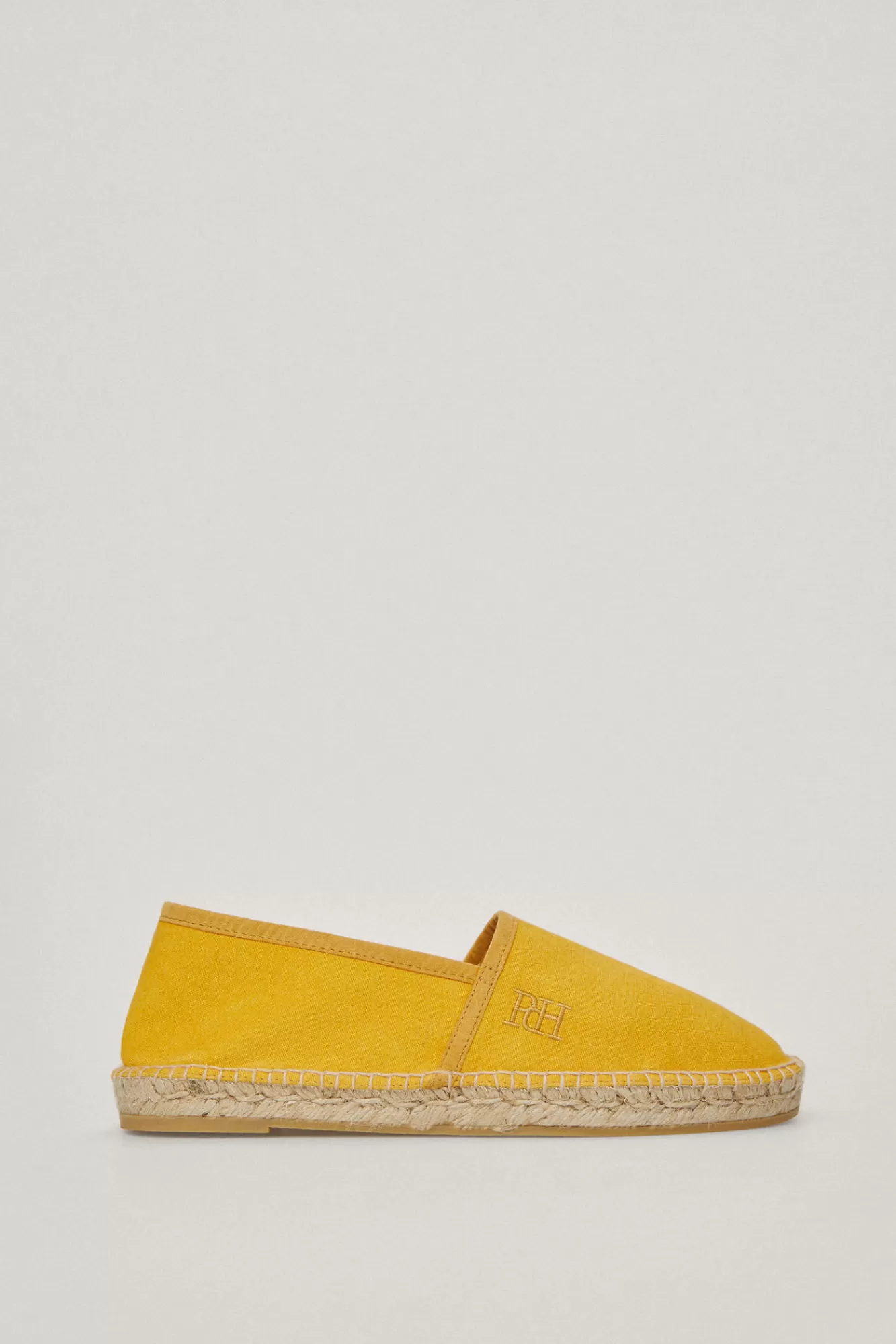 Clearance Pedro del Hierro Fabric And Leather Espadrille Yellow