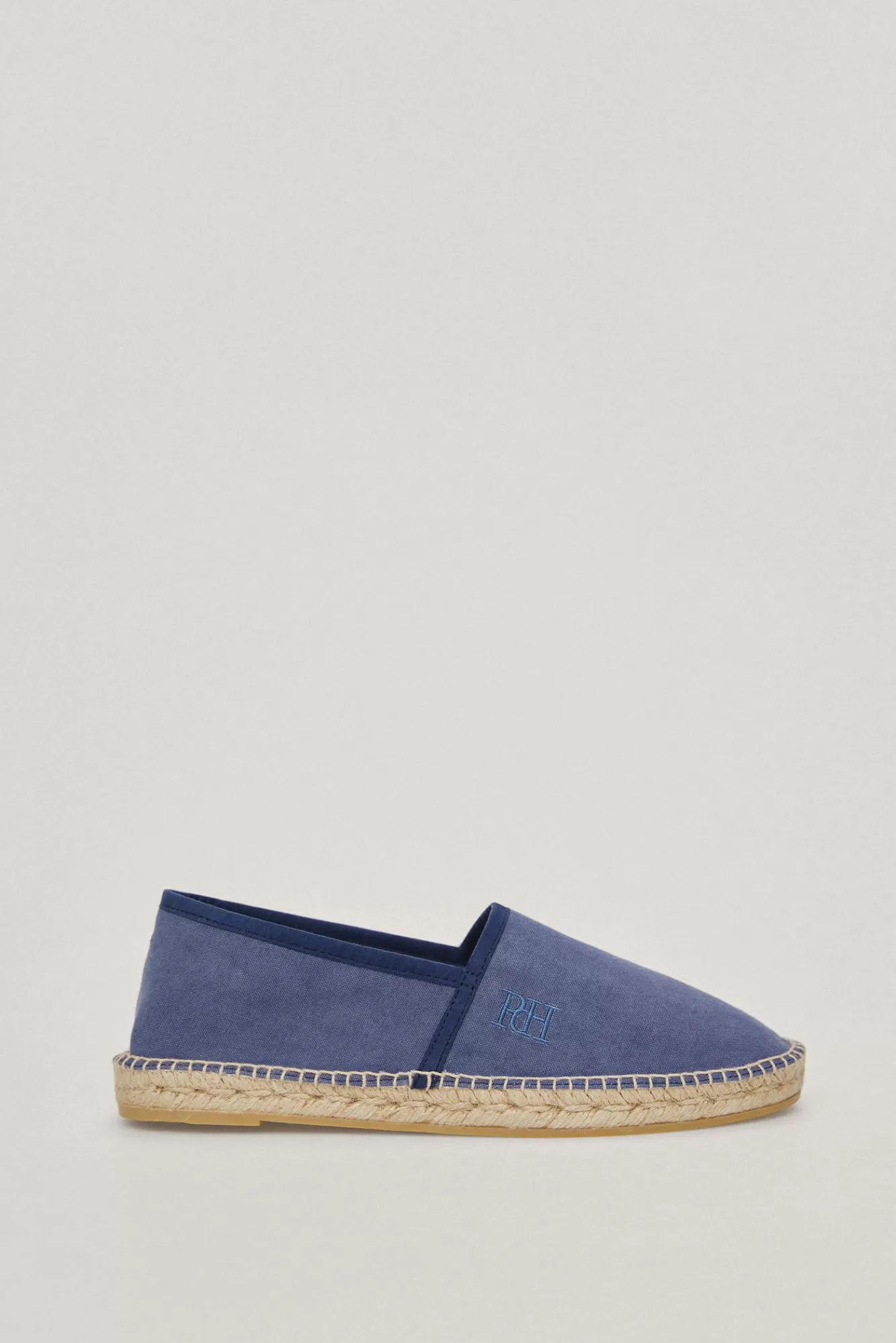 Clearance Pedro del Hierro Fabric And Leather Espadrille Blue