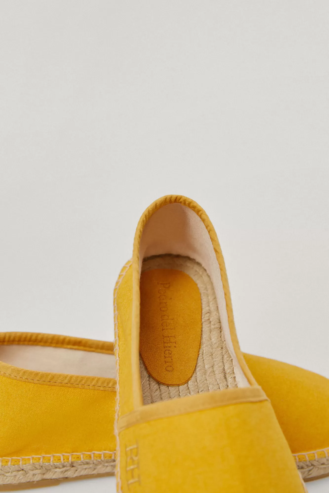 Clearance Pedro del Hierro Fabric And Leather Espadrille Yellow