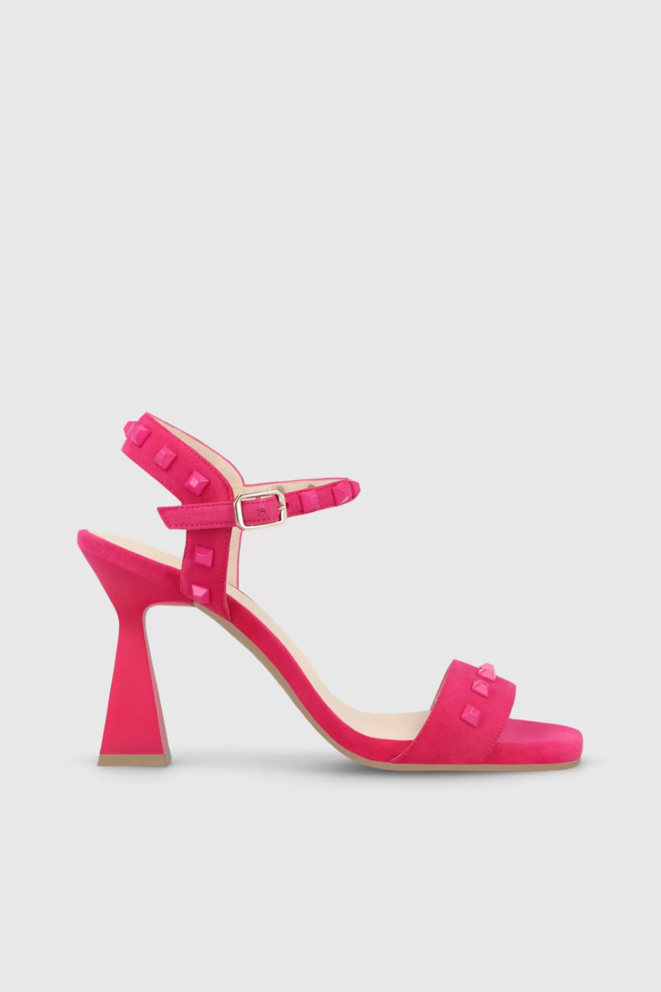 Flash Sale Lodi High-Heeled Sandals In -Coloured Suede Fuchsia