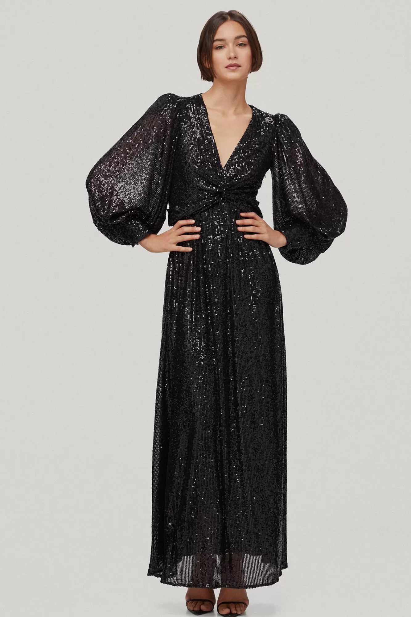 Discount TFP by Tamara Falcó Jacaranda Brillo Sequin Dress Black