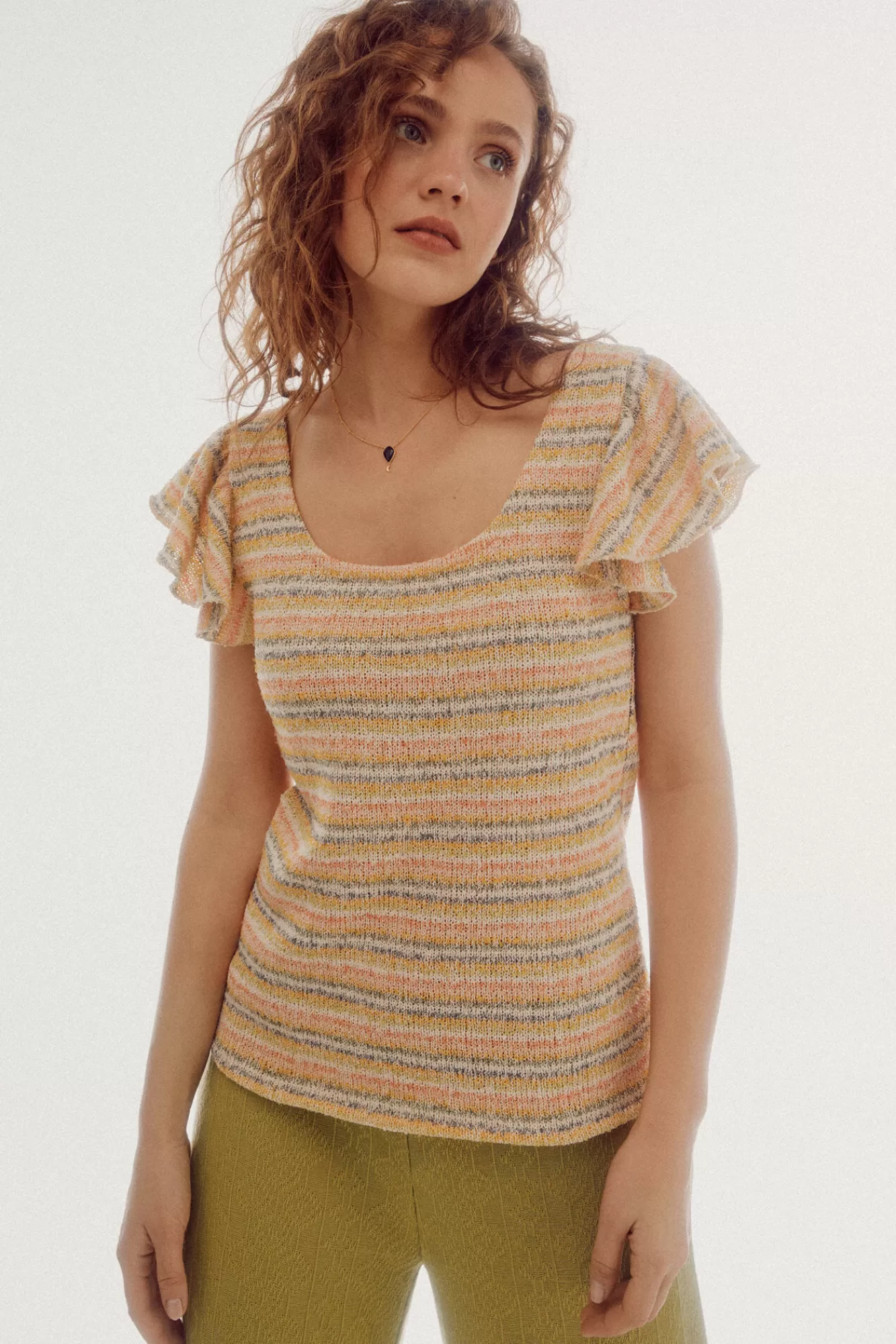 Flash Sale Slowlove Jersey-Knit Top Printed White