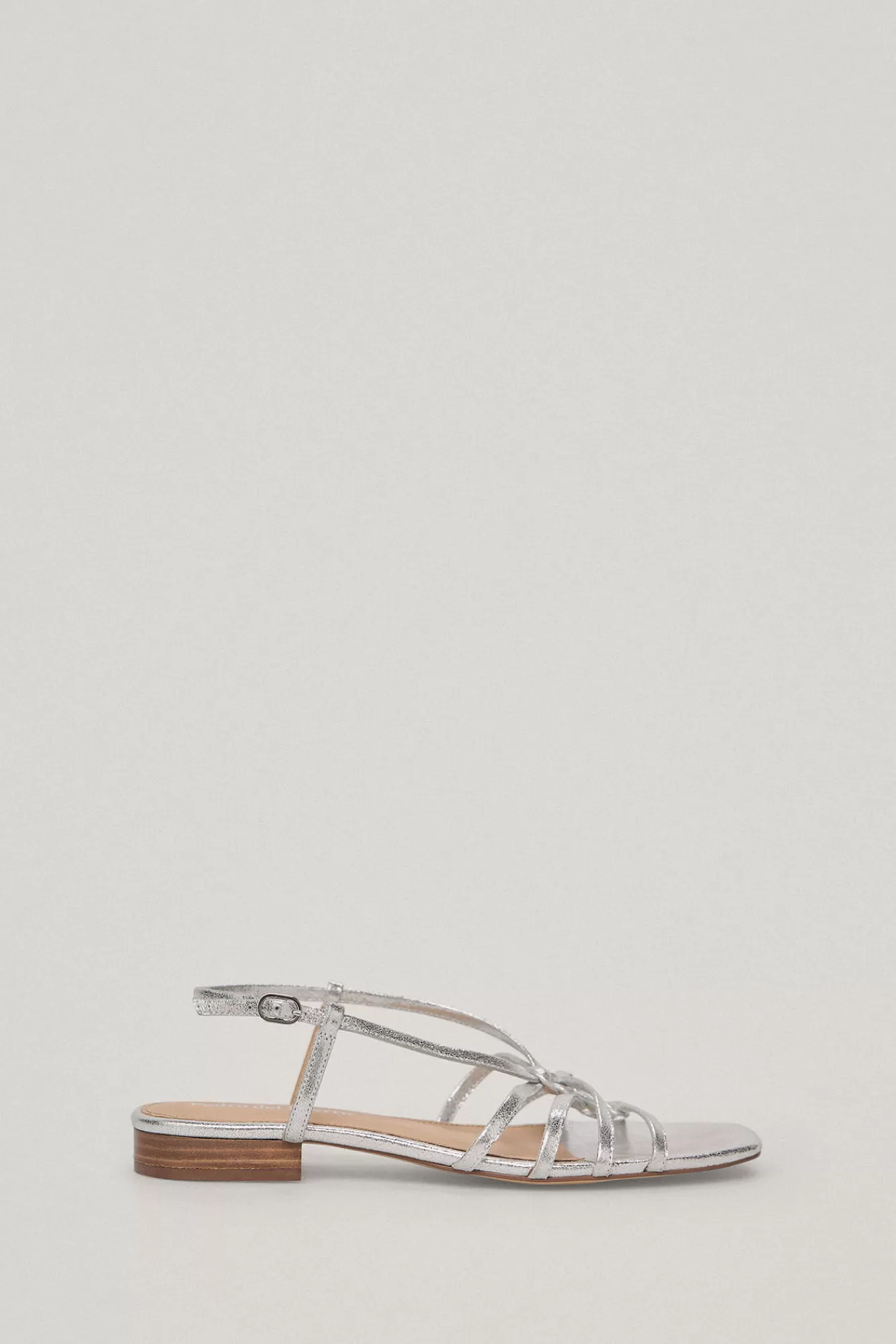 Fashion Pedro del Hierro Leather Fisherman Sandal Grey