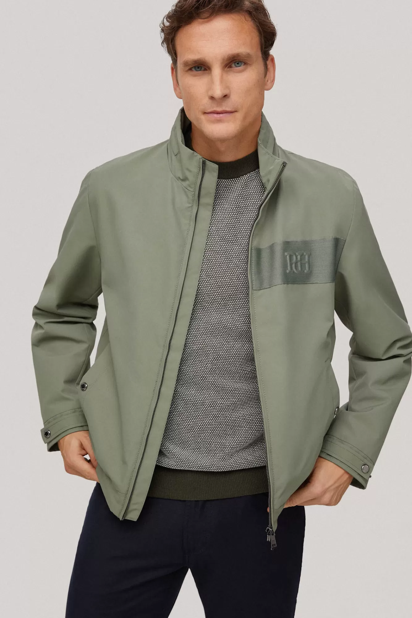 Shop Pedro del Hierro Lightweight Technical Jacket Green