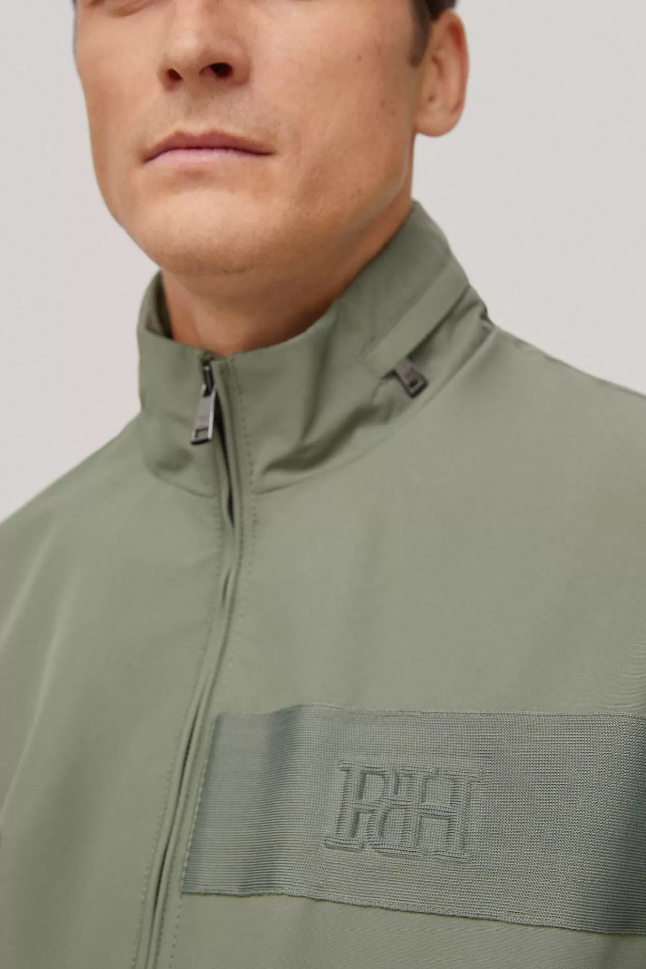 Shop Pedro del Hierro Lightweight Technical Jacket Green