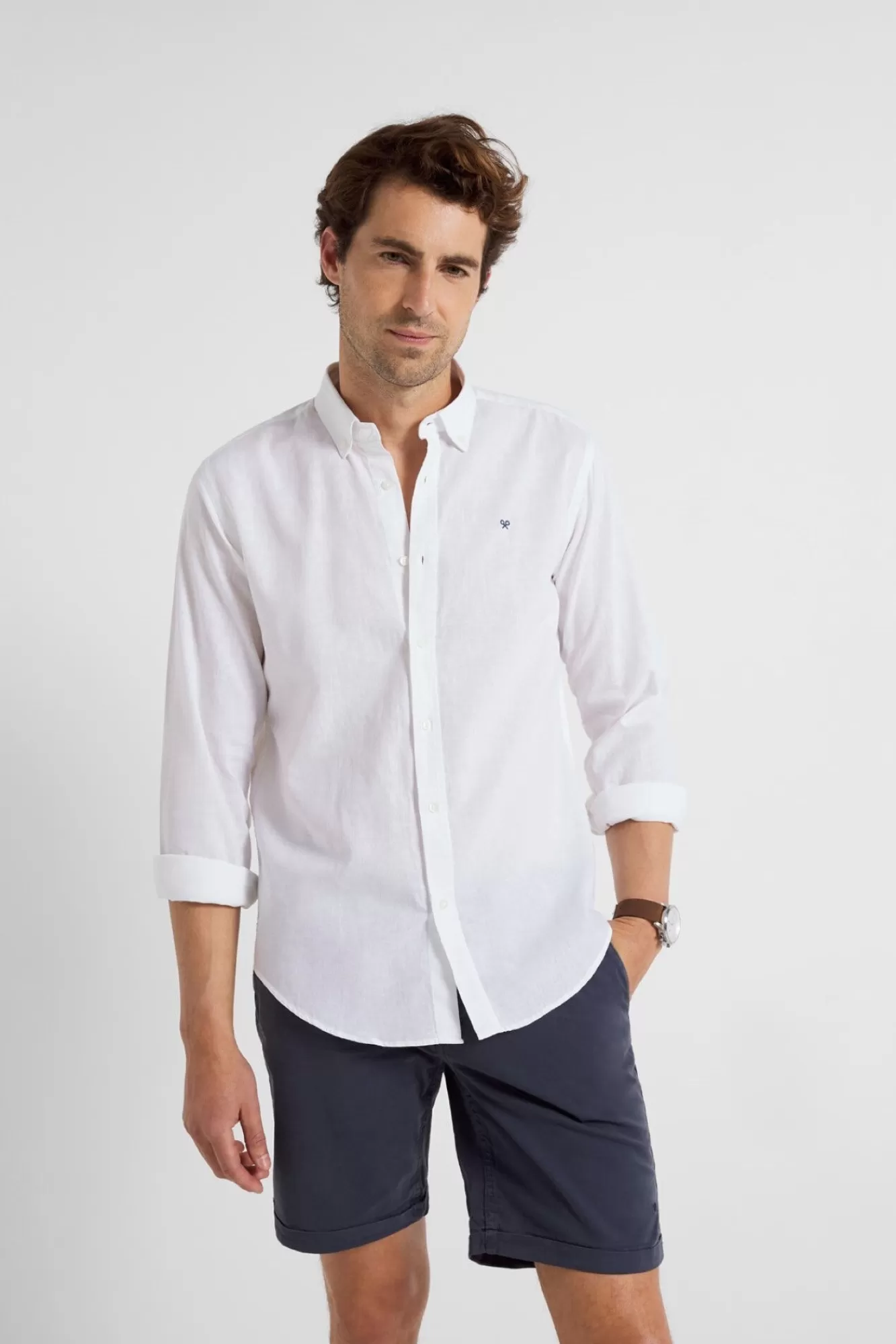 Flash Sale Silbon Lightweightdyed Sports Shirt White