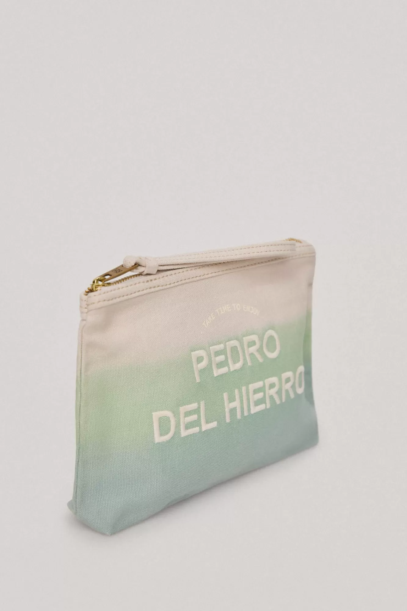 Best Pedro del Hierro Logo Embroidered Canvas Pouch Bag Several