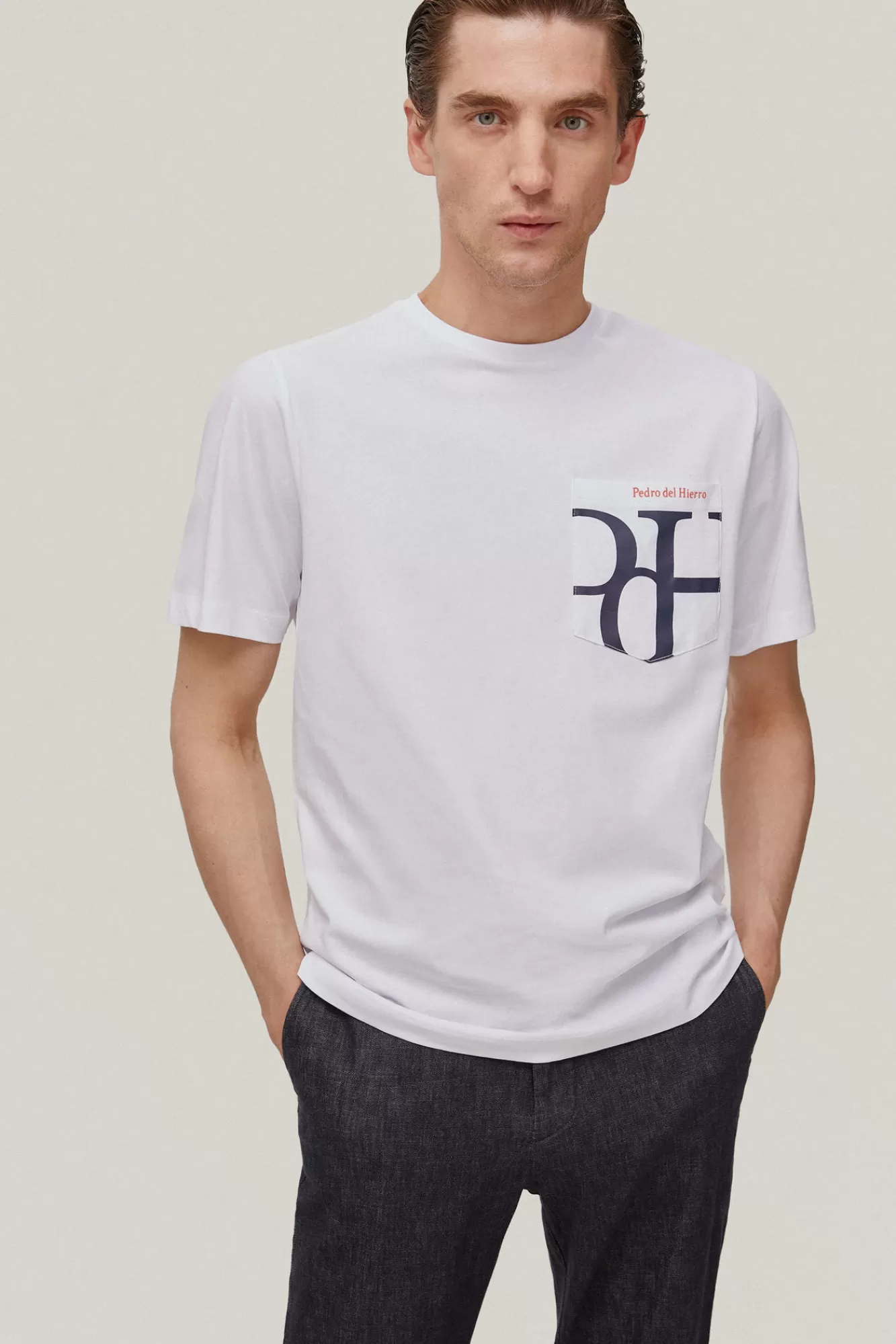 Store Pedro del Hierro Logo Pocket T-Shirt White