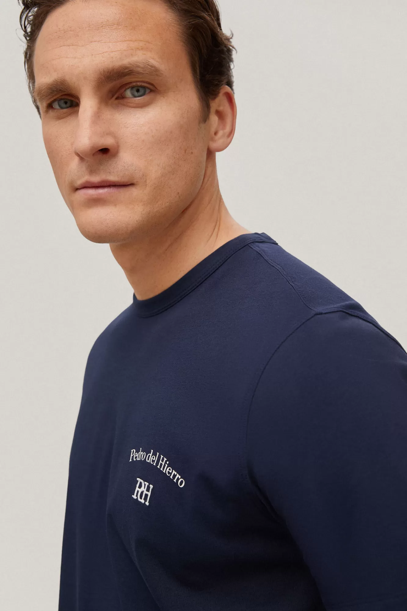 Best Sale Pedro del Hierro Logo T-Shirt Blue