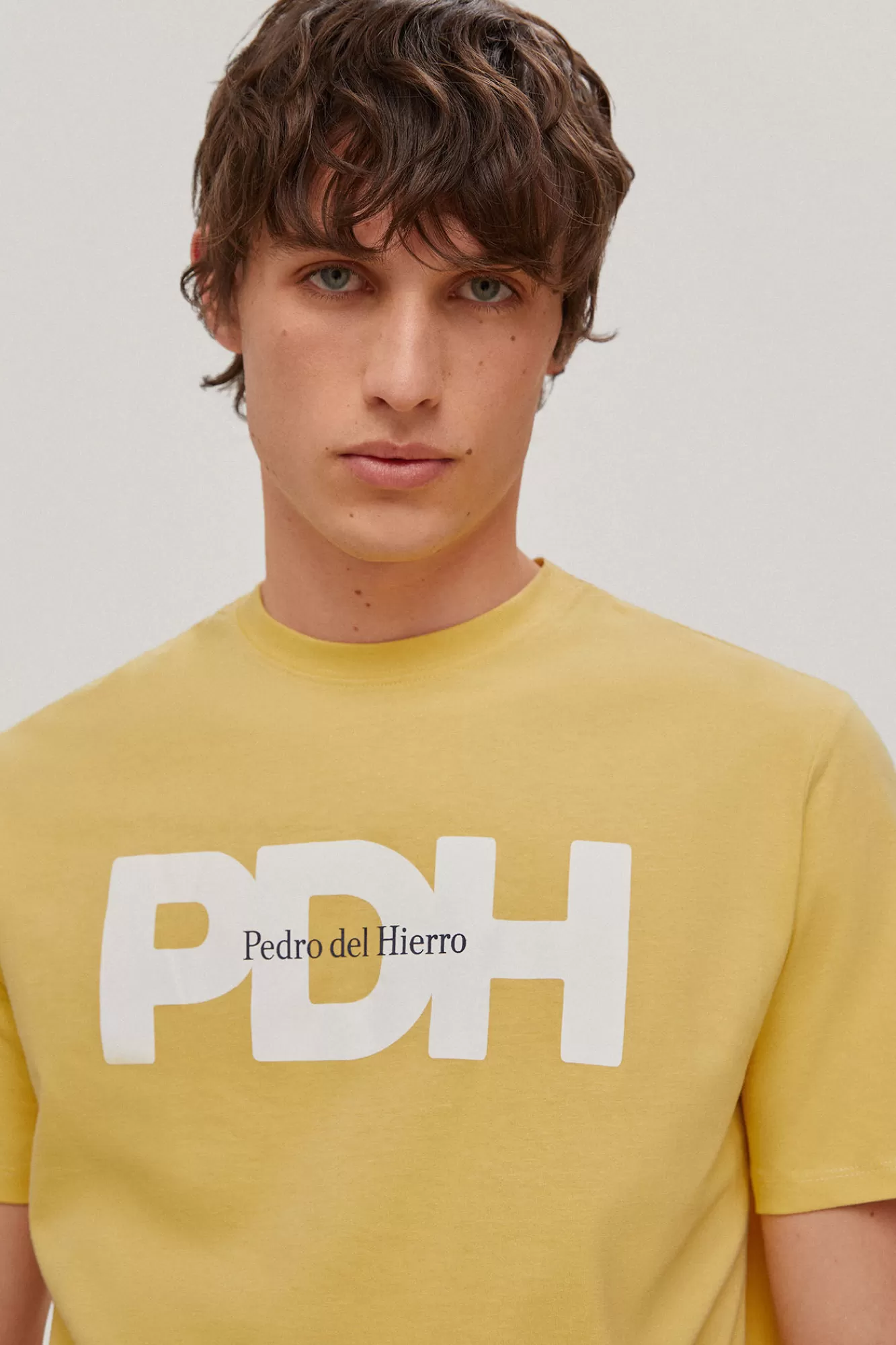 New Pedro del Hierro Logo T-Shirt Yellow