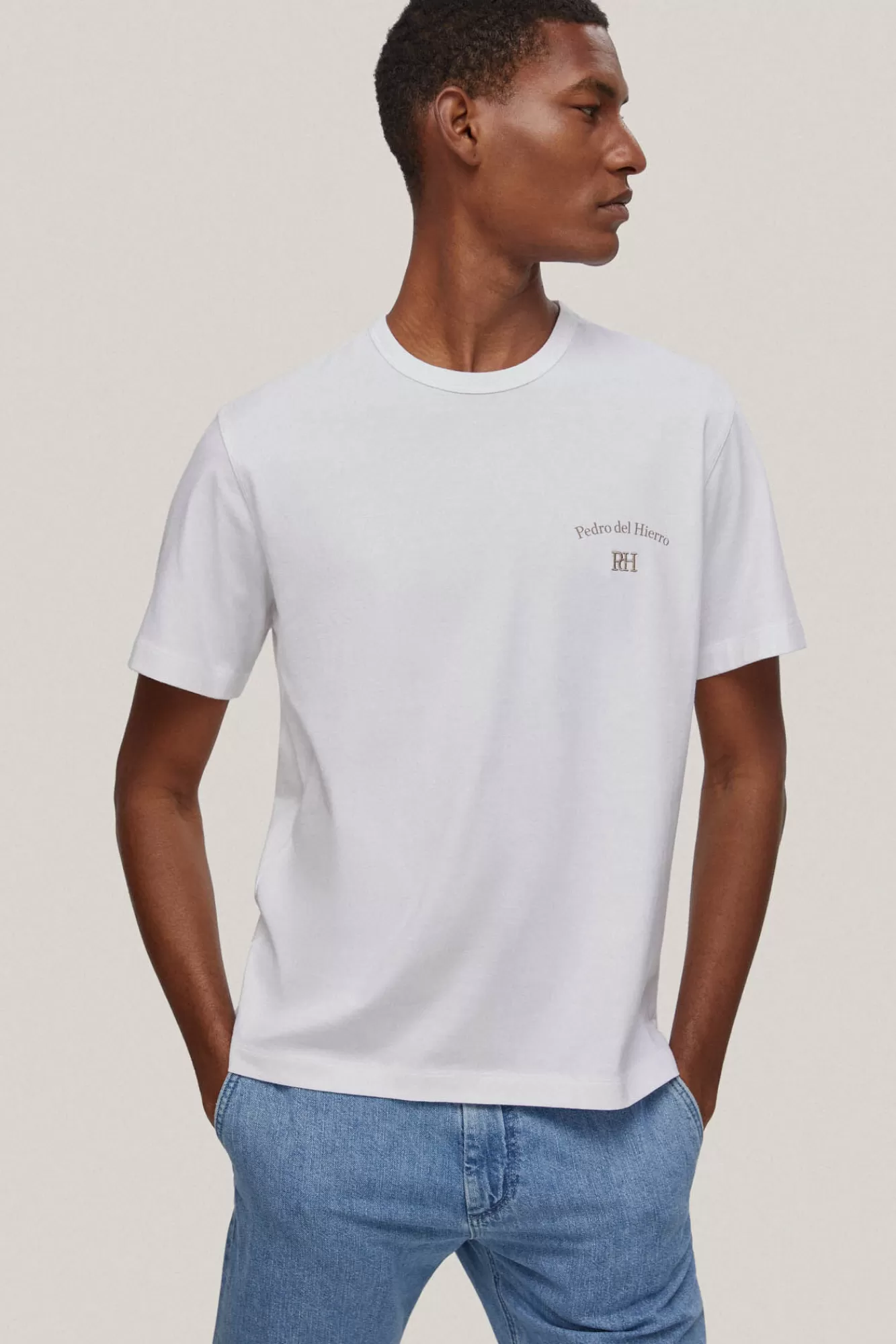 Shop Pedro del Hierro Logo T-Shirt White