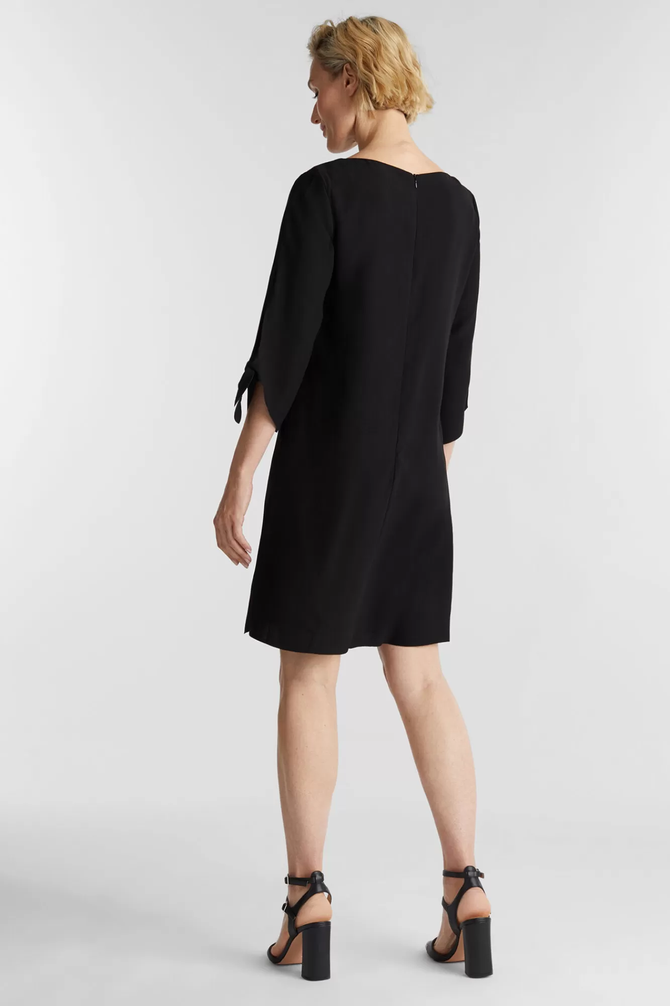 Flash Sale Esprit Loose Fit Crepe Dress Black