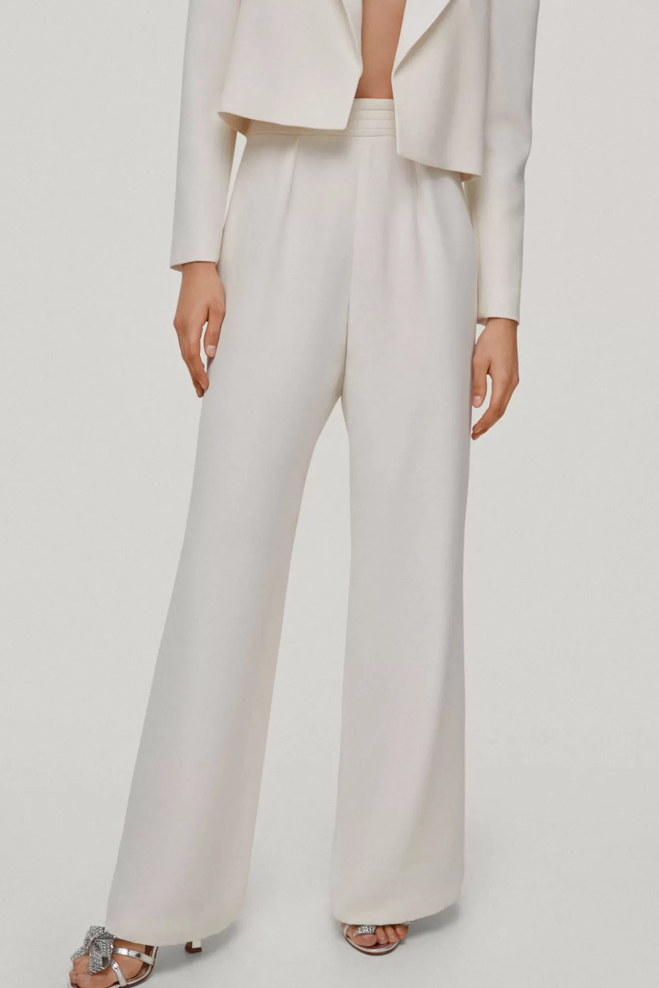 Clearance TFP by Tamara Falcó Martinique Wide Trousers Beige