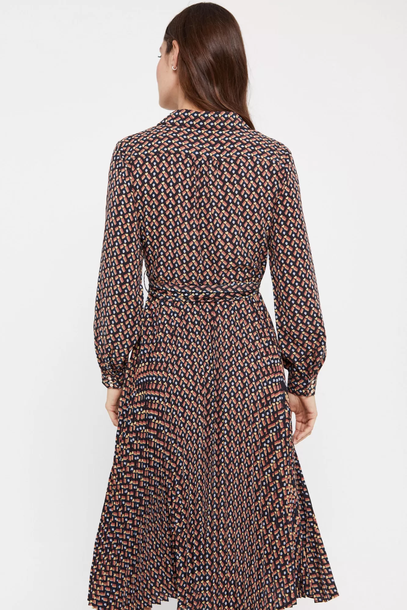 New Cortefiel Midi Shirt Dress Multicolour